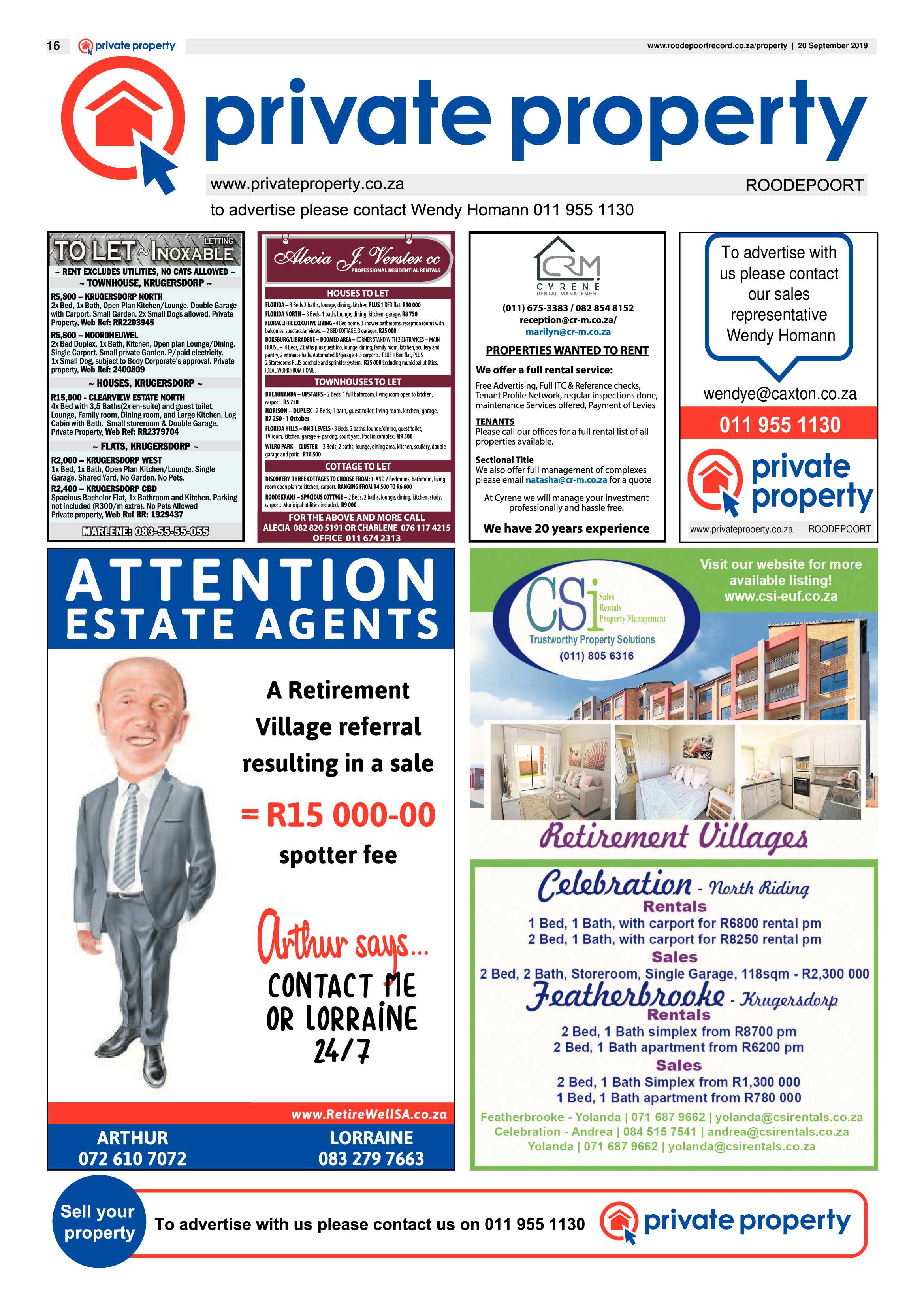 Roodepoort Record 20 September 2019 page 16