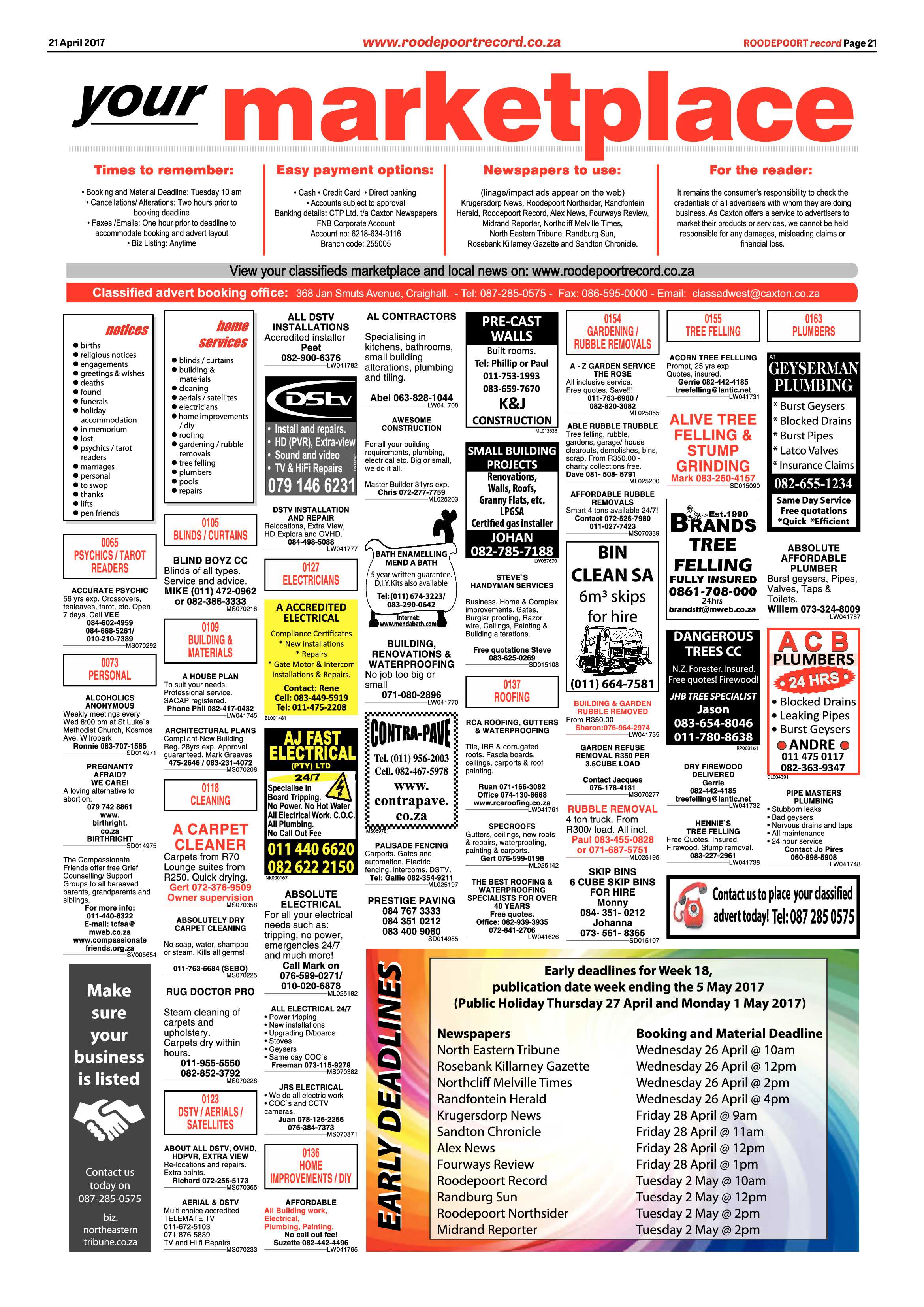 Roodepoort Record 21 April 2017 page 21