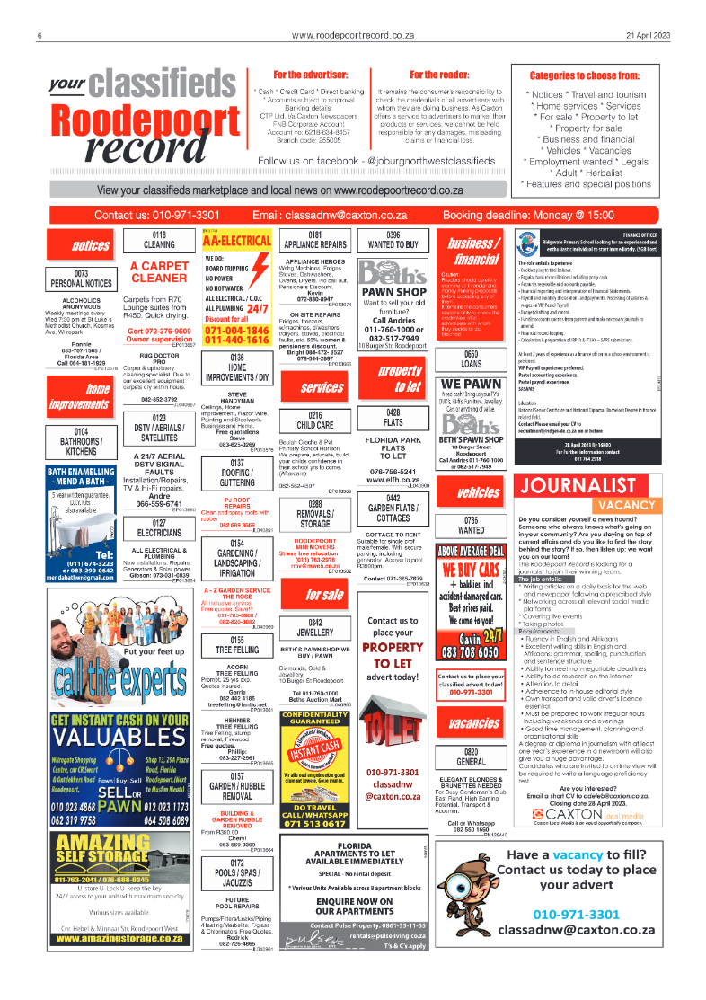 Roodepoort Record 21 April 2023 page 6