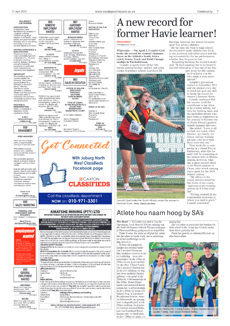 Roodepoort Record 21 April 2023 page 7