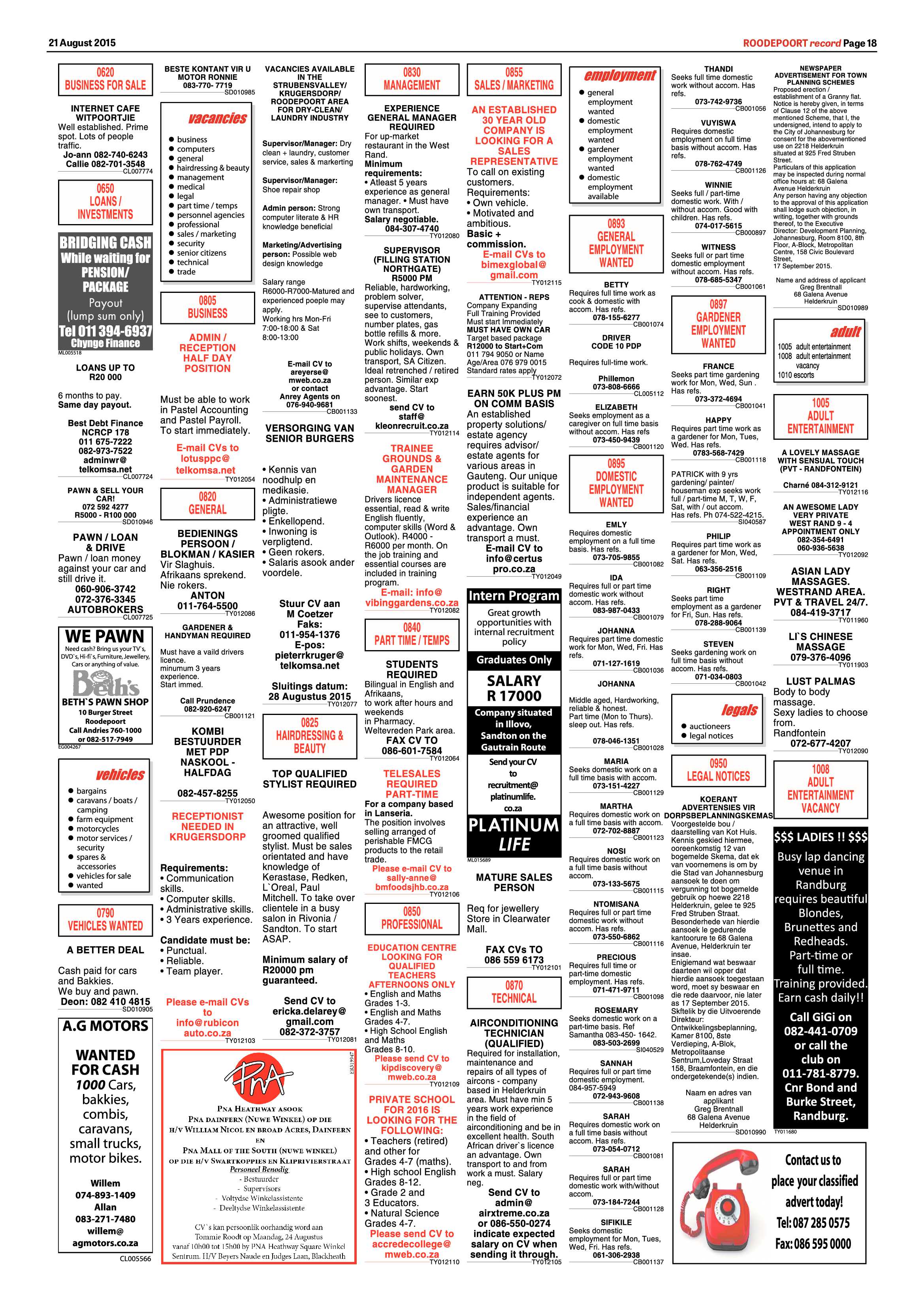 Roodepoort Record 21 August 2015 page 23