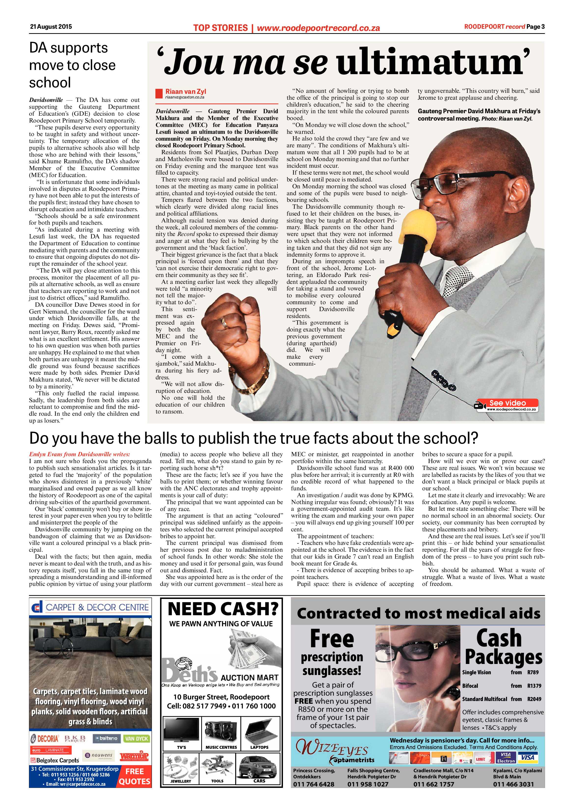 Roodepoort Record 21 August 2015 page 3