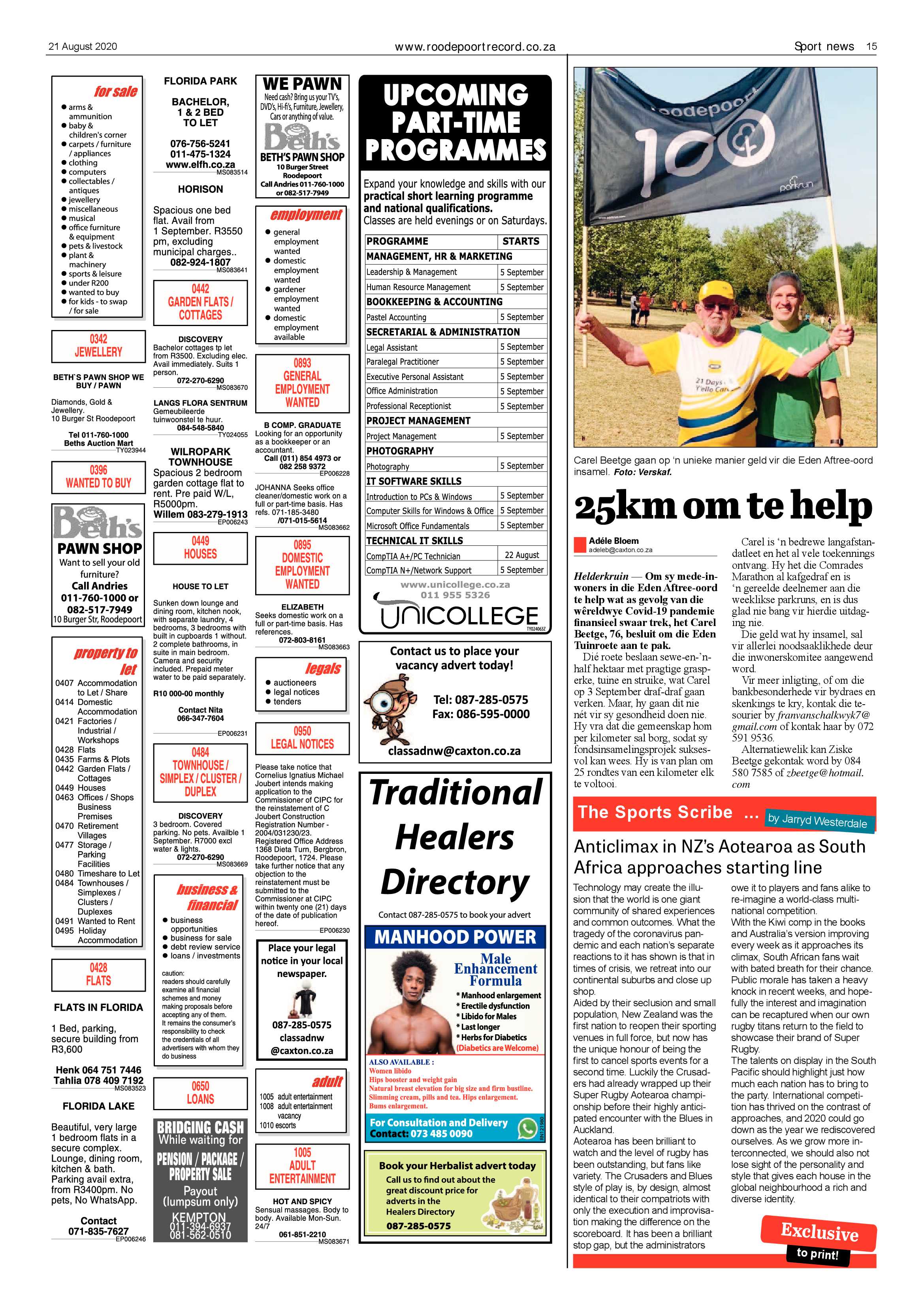 Roodepoort Record 21 August 2020 page 15
