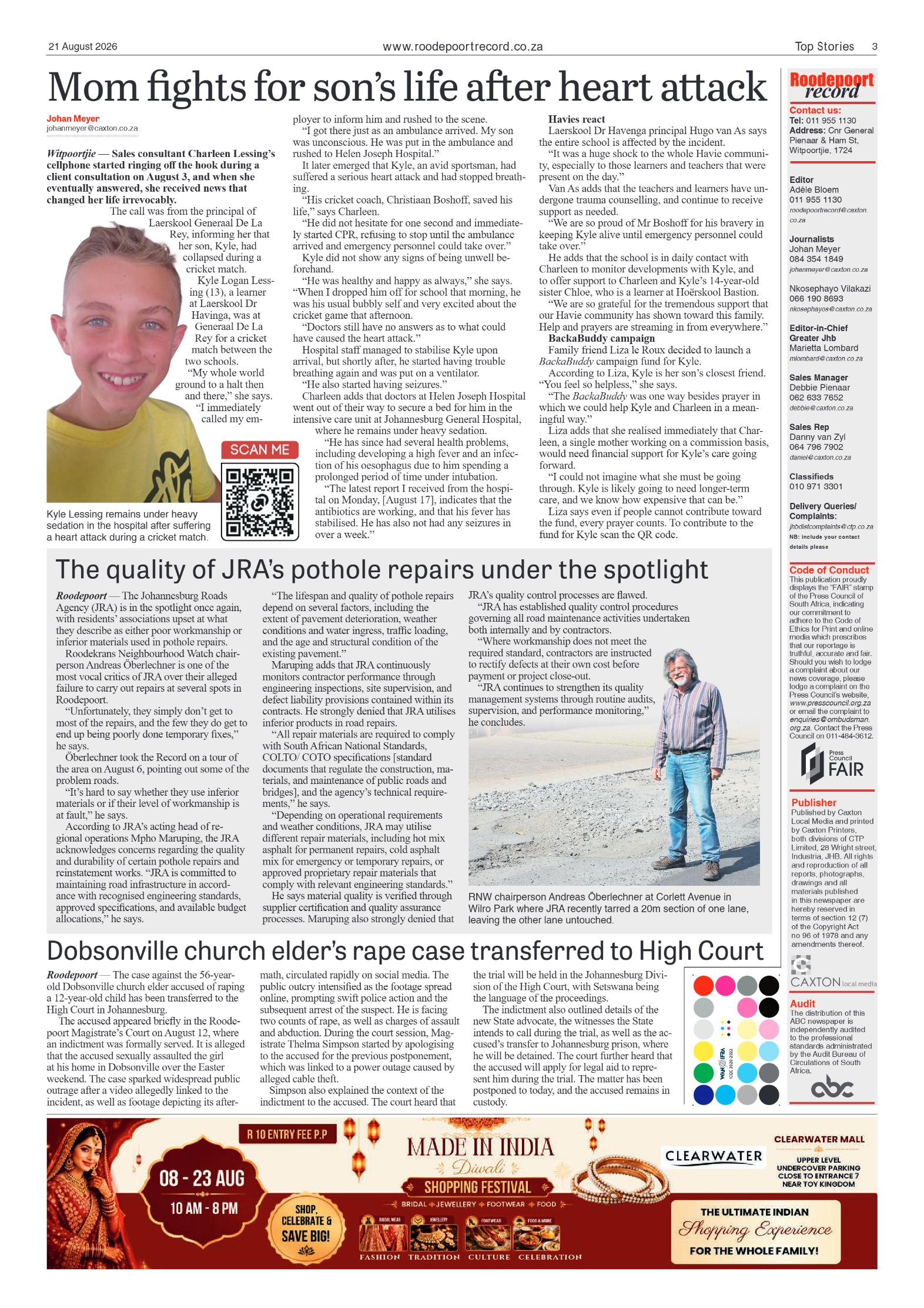 Roodepoort Record 21 August 2026 page 3