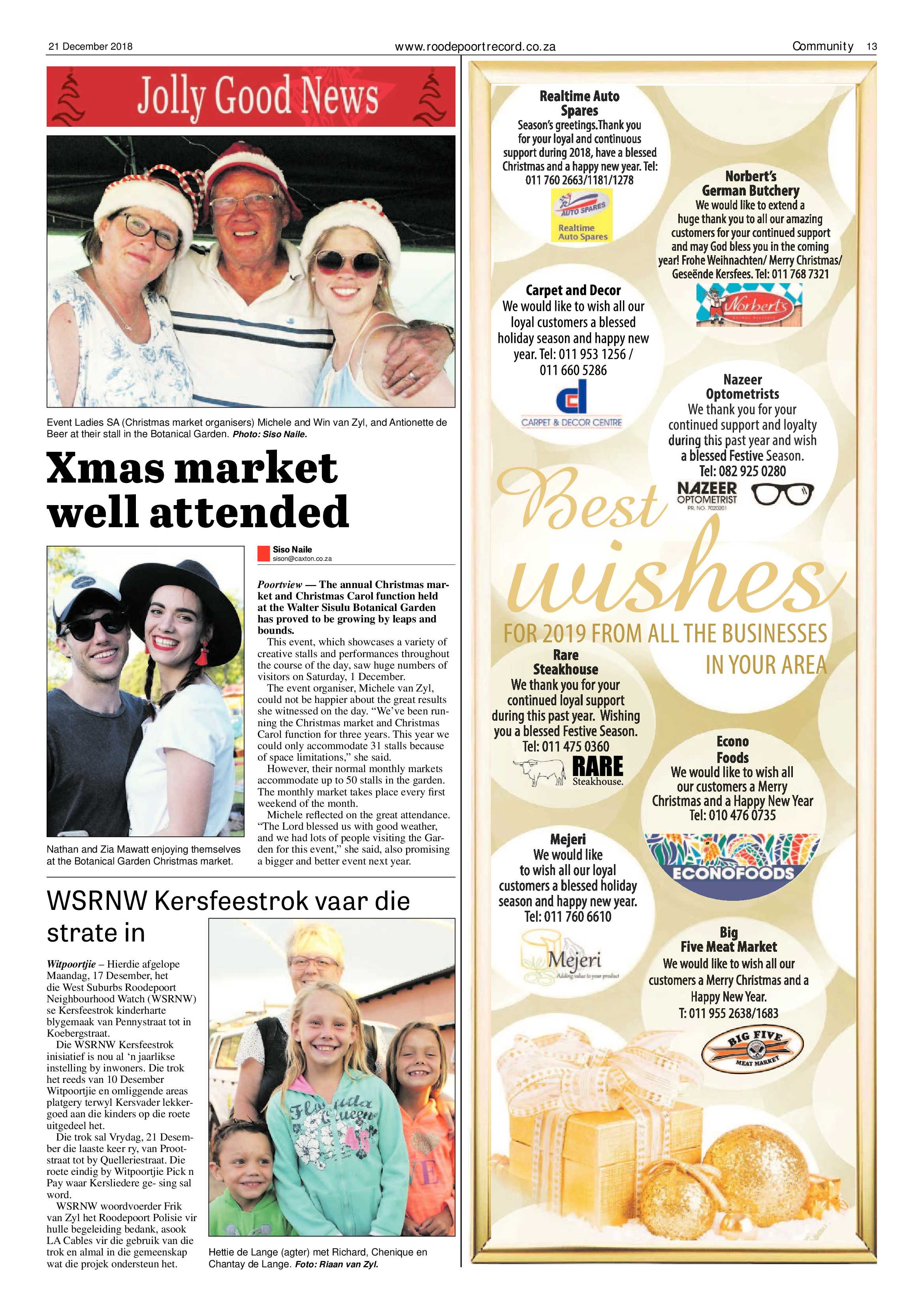 Roodepoort Record 21 December 2018 page 13