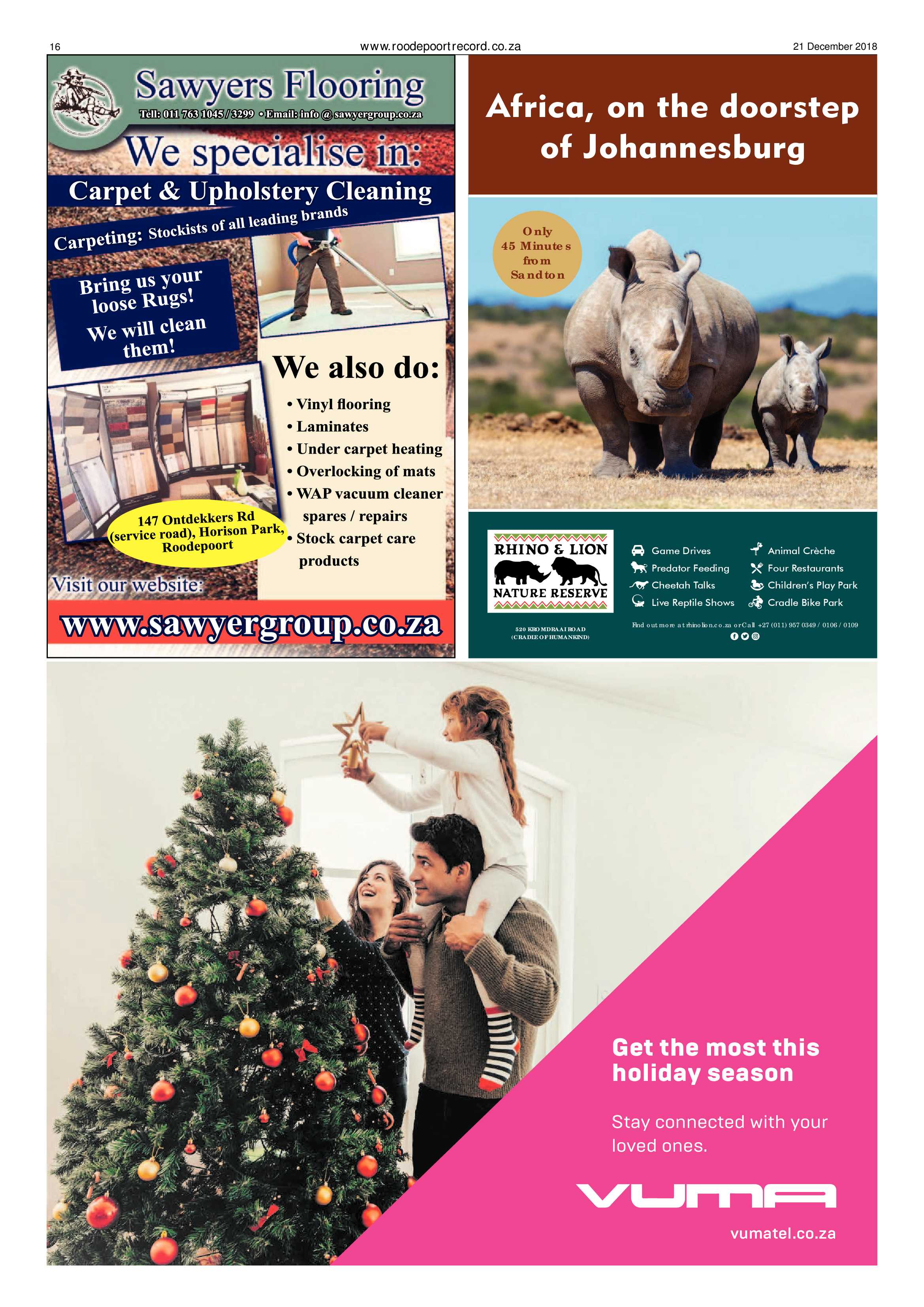 Roodepoort Record 21 December 2018 page 16
