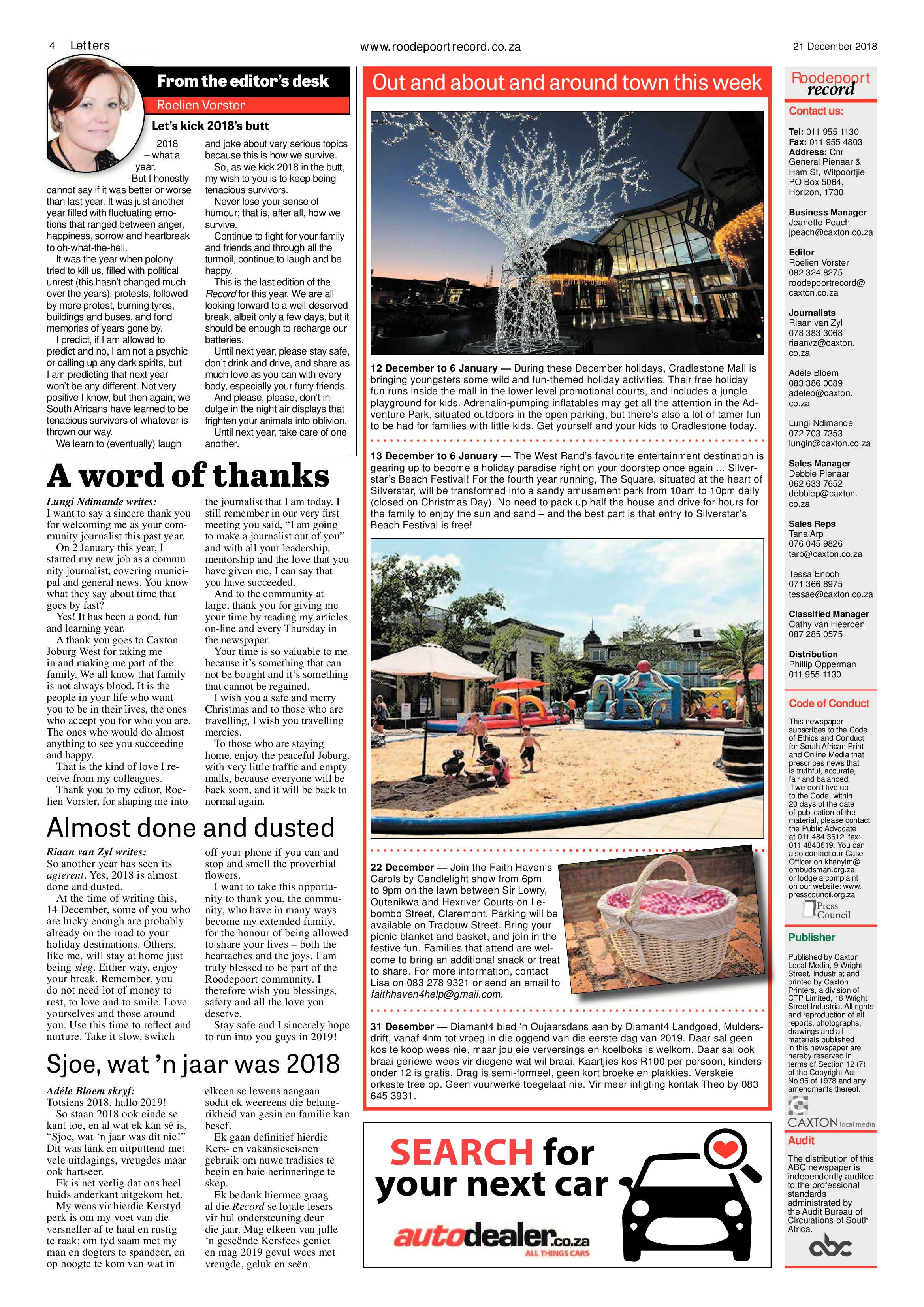 Roodepoort Record 21 December 2018 page 4