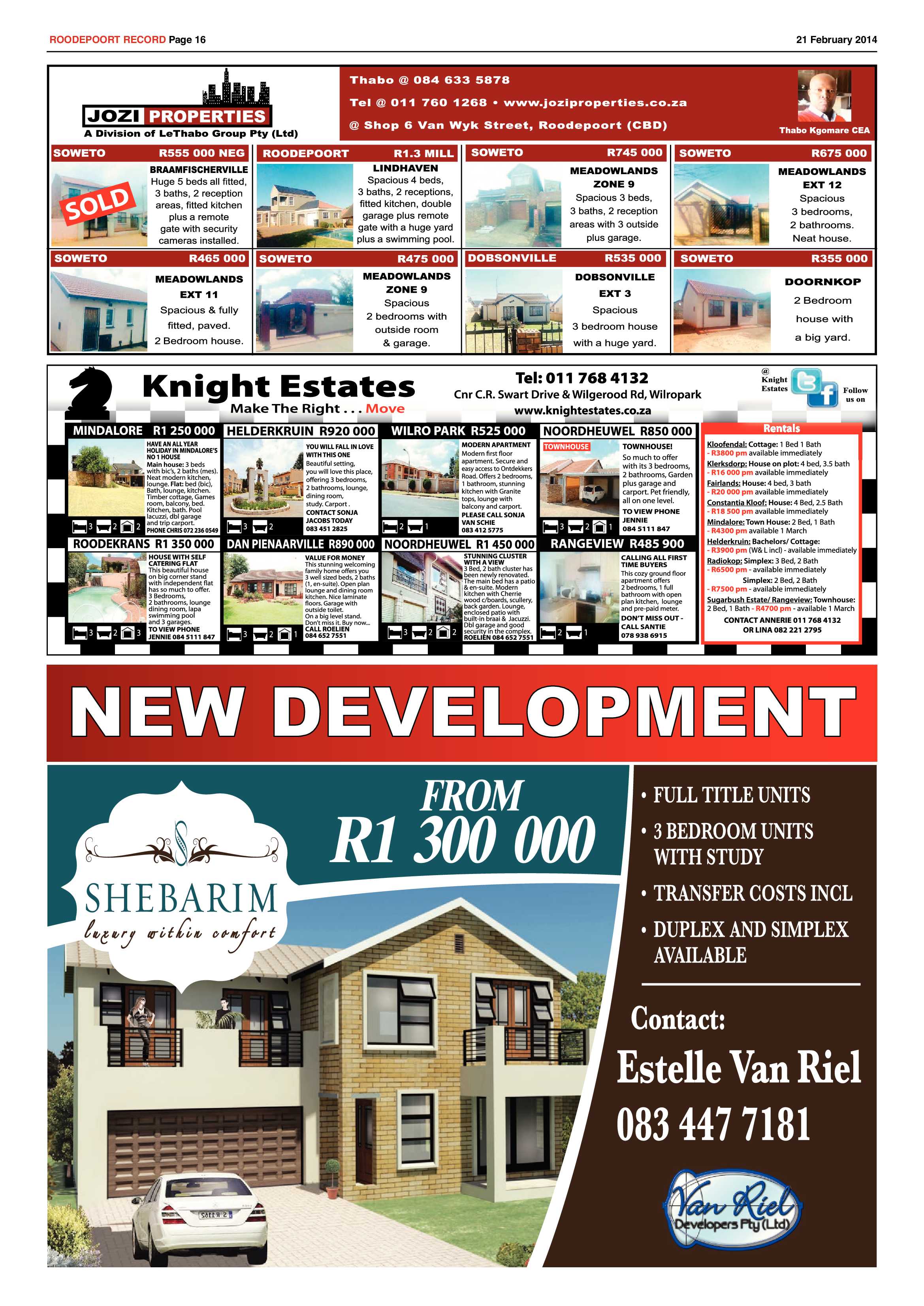 Roodepoort Record 21 February 2014 page 16