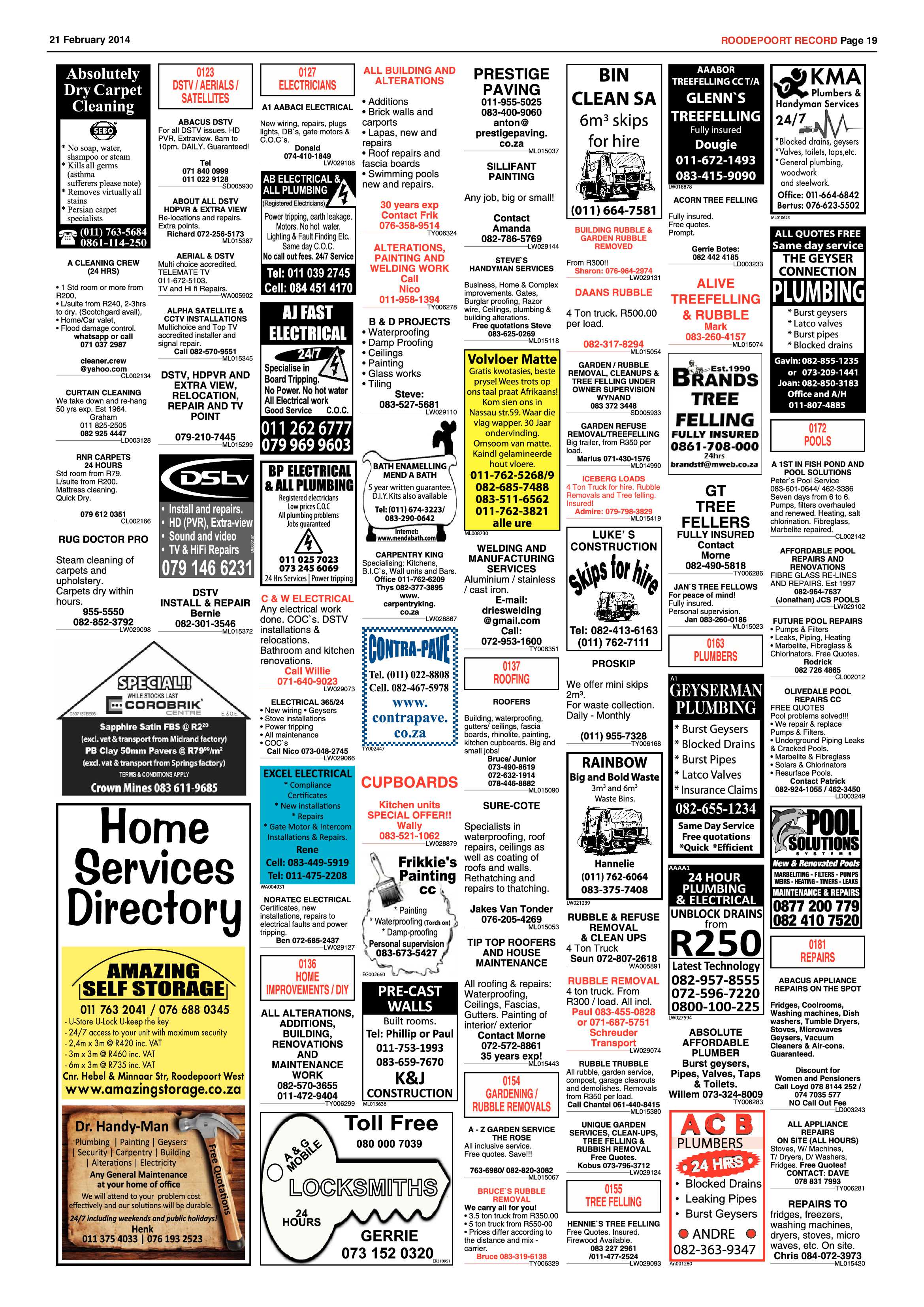 Roodepoort Record 21 February 2014 page 19