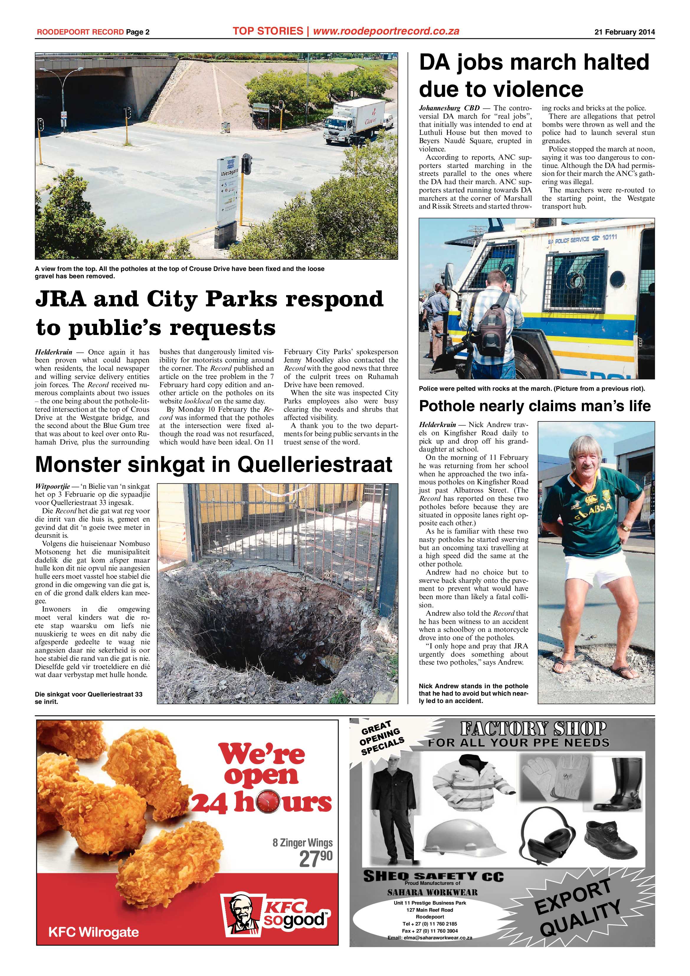Roodepoort Record 21 February 2014 page 2