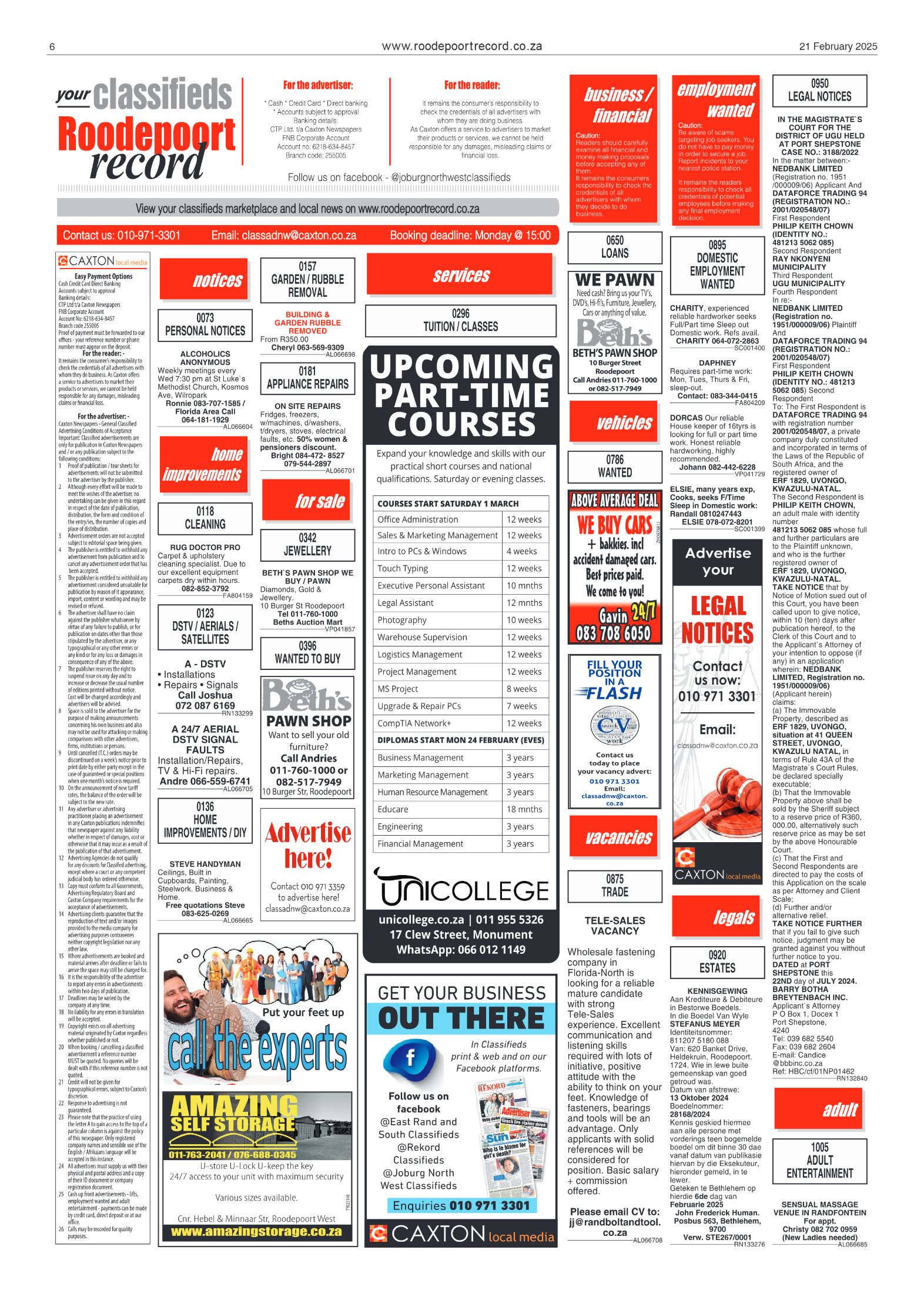 Roodepoort Record 21 February 2025 page 6