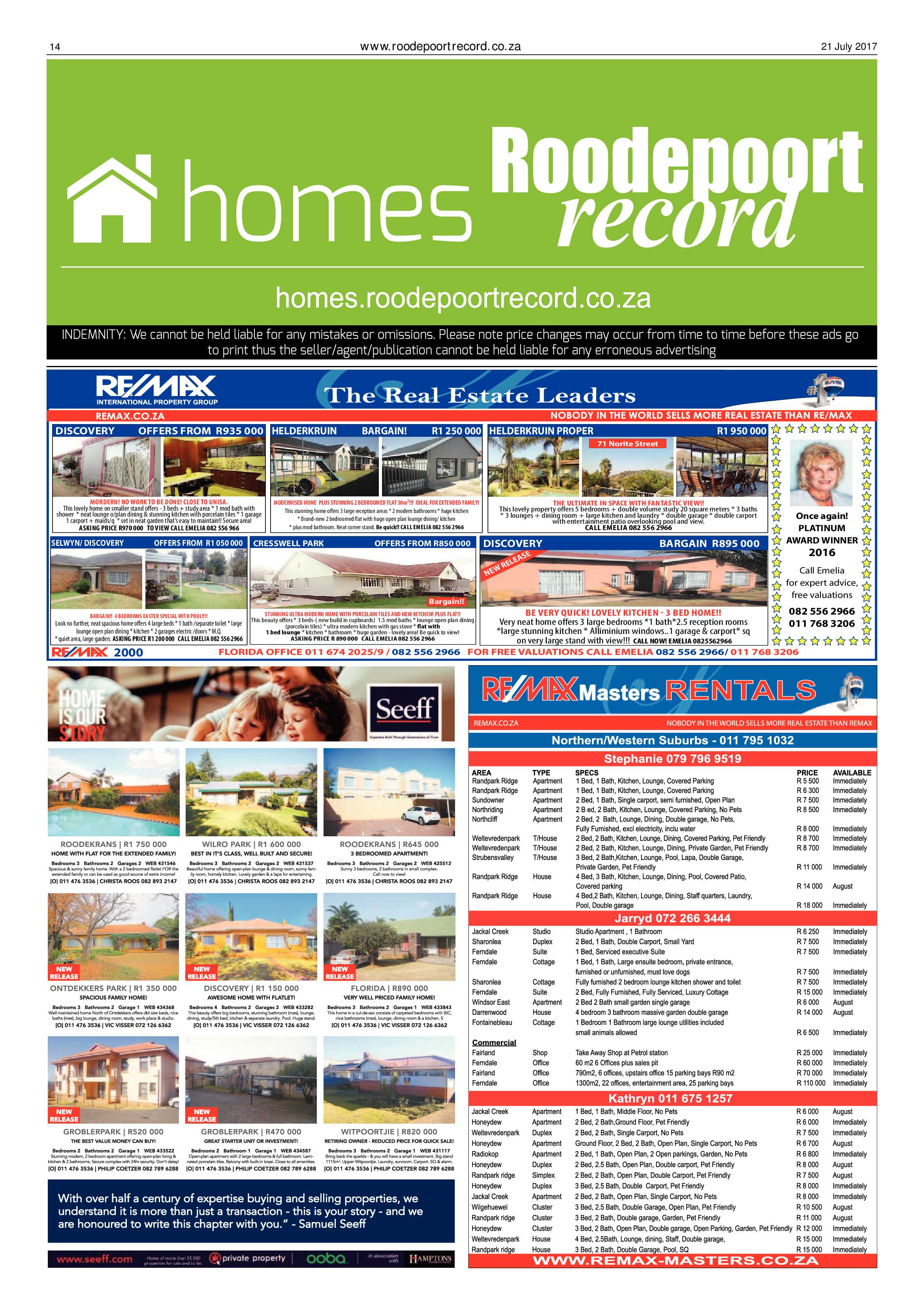 Roodepoort Record 21 July 2017 page 14