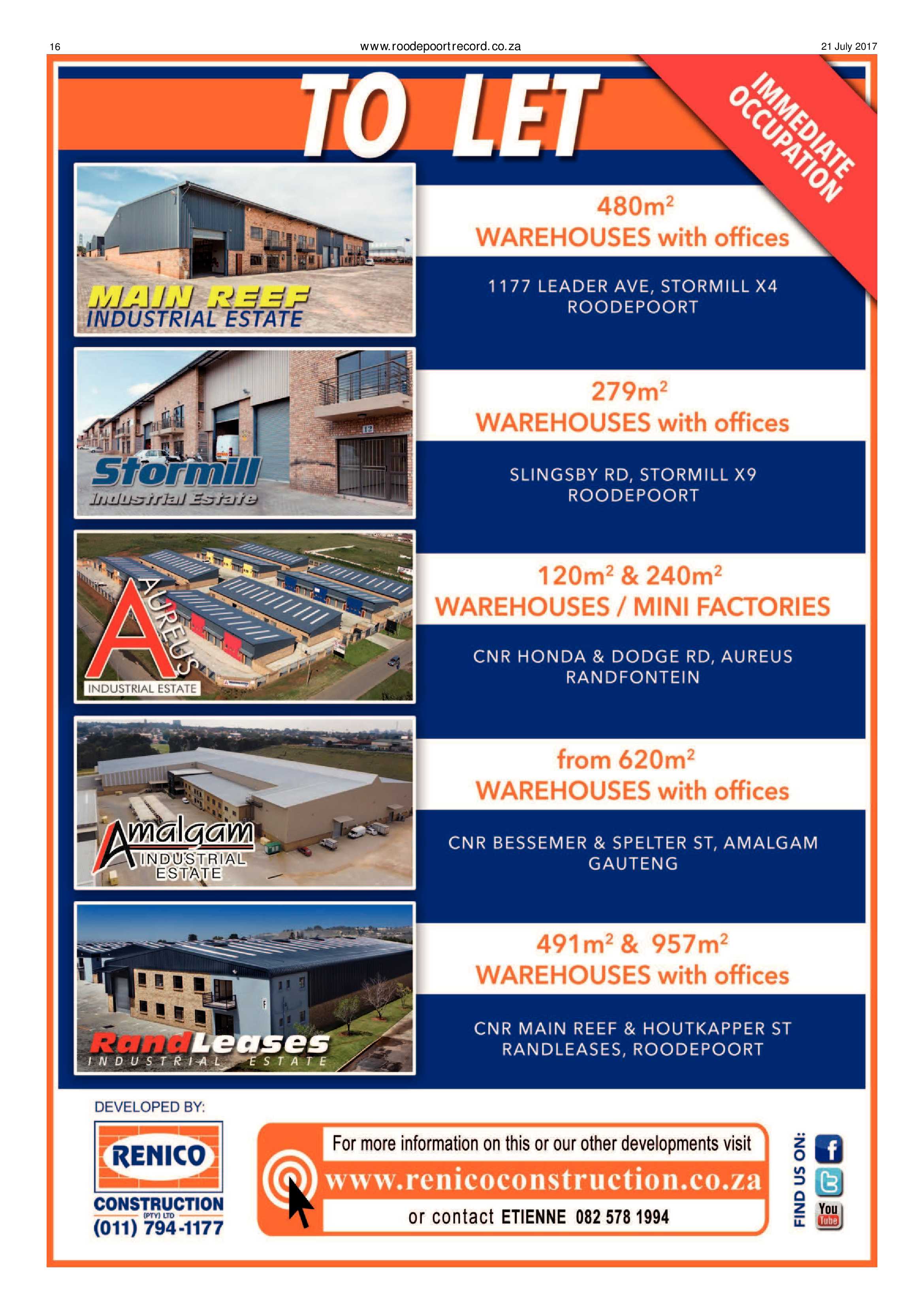 Roodepoort Record 21 July 2017 page 16