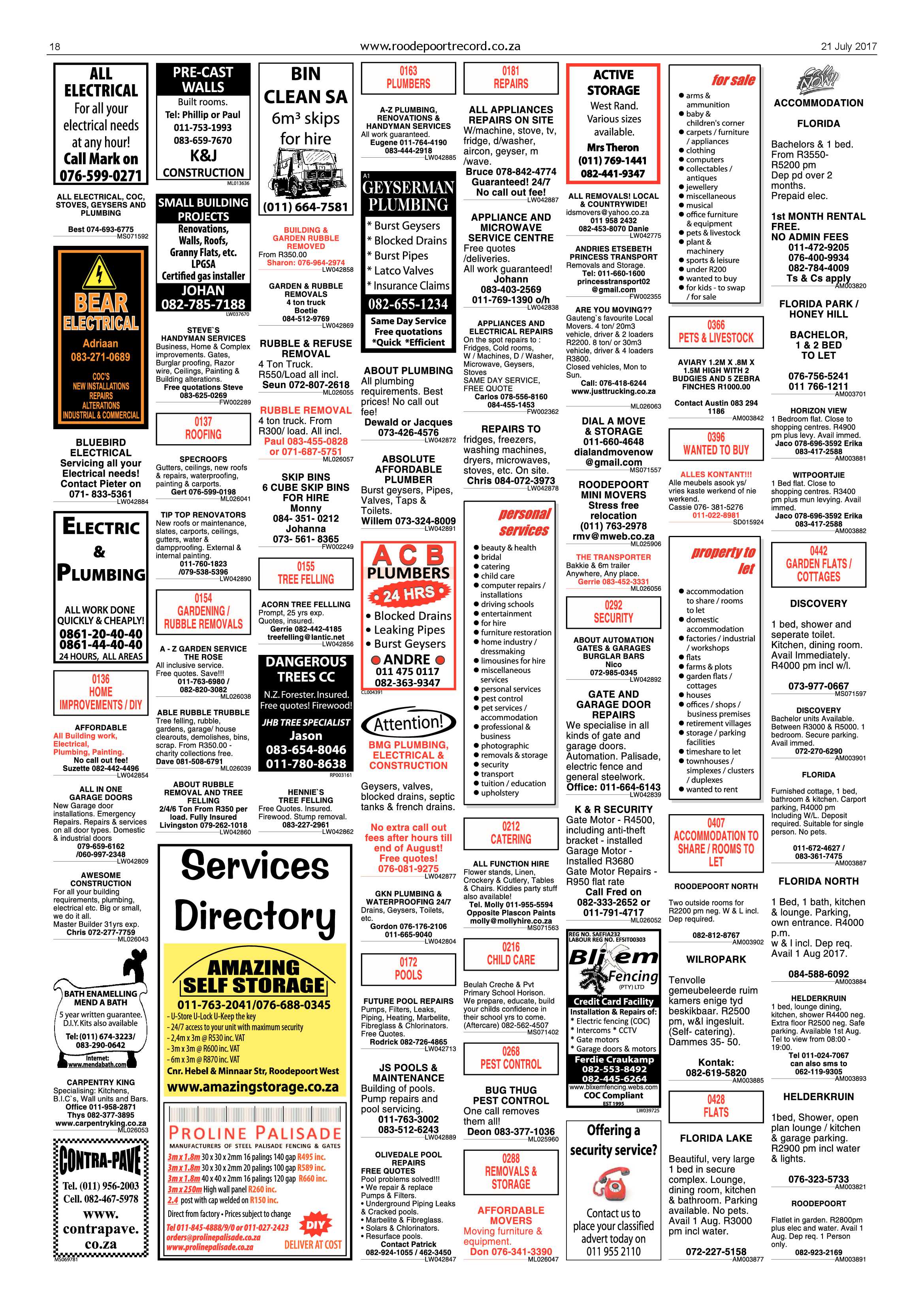 Roodepoort Record 21 July 2017 page 18