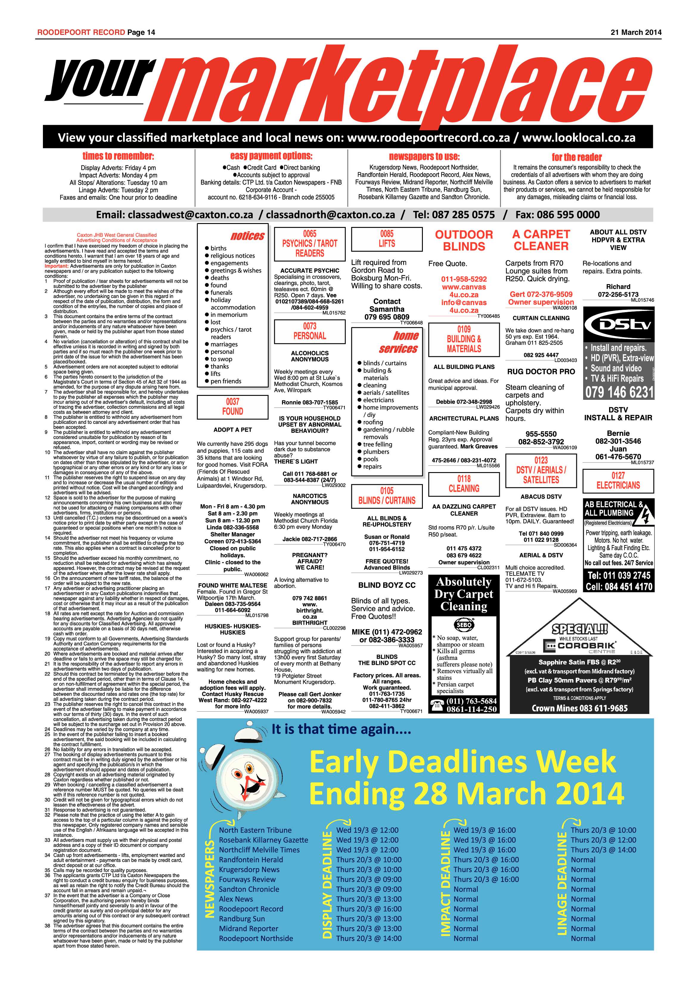 Roodepoort Record 21 March 2014 page 14