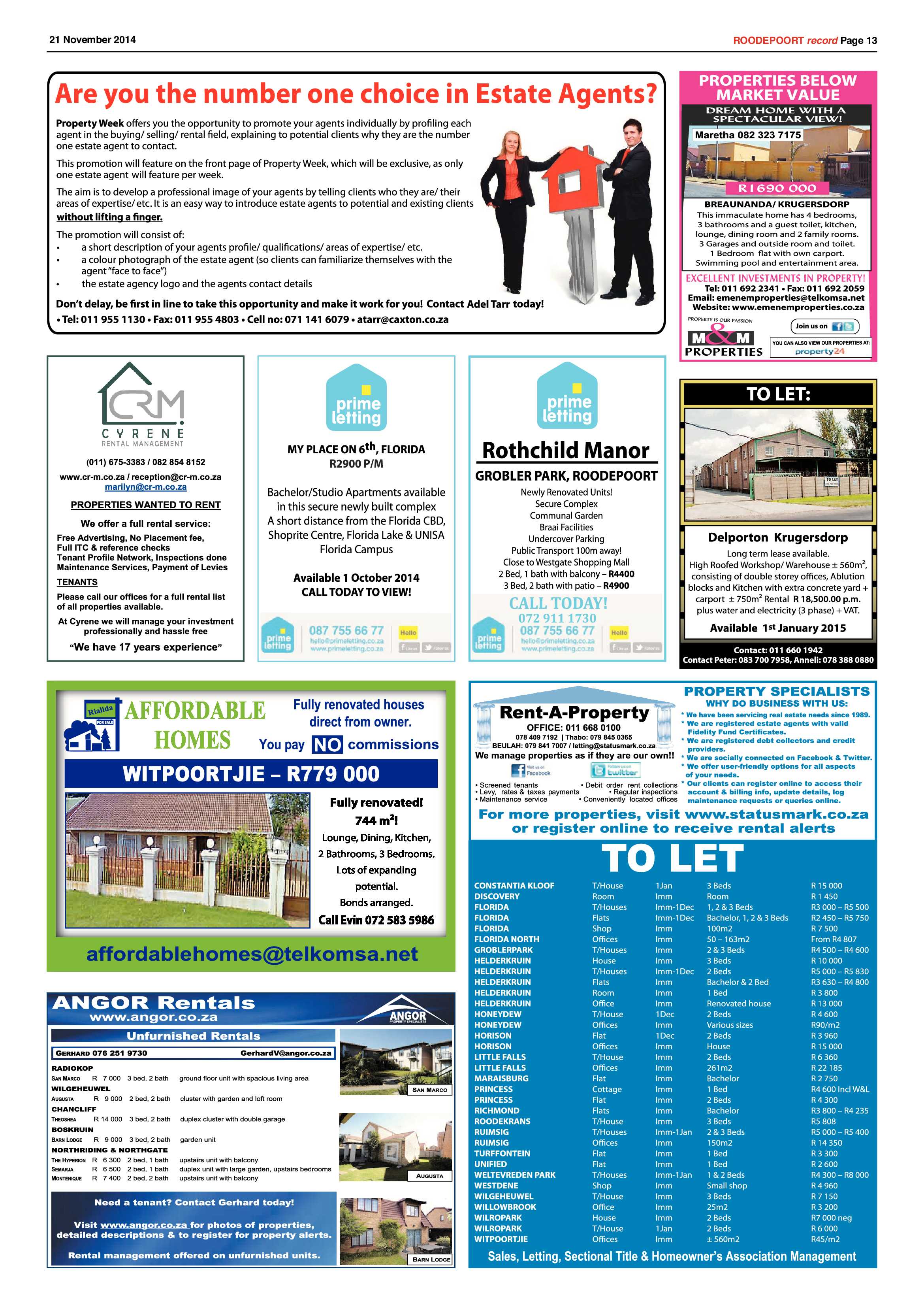 Roodepoort Record 21 November 2014 page 13