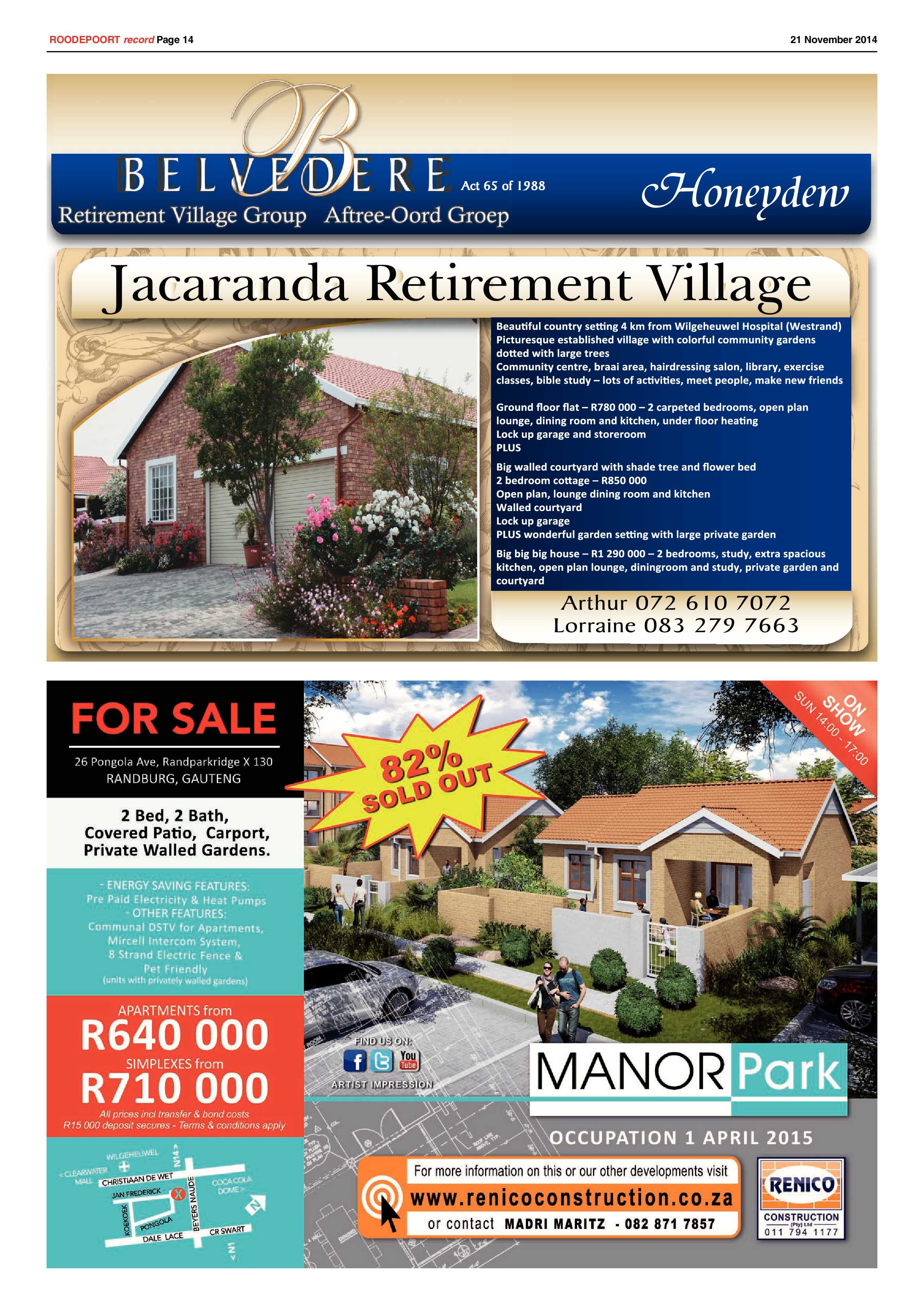 Roodepoort Record 21 November 2014 page 14