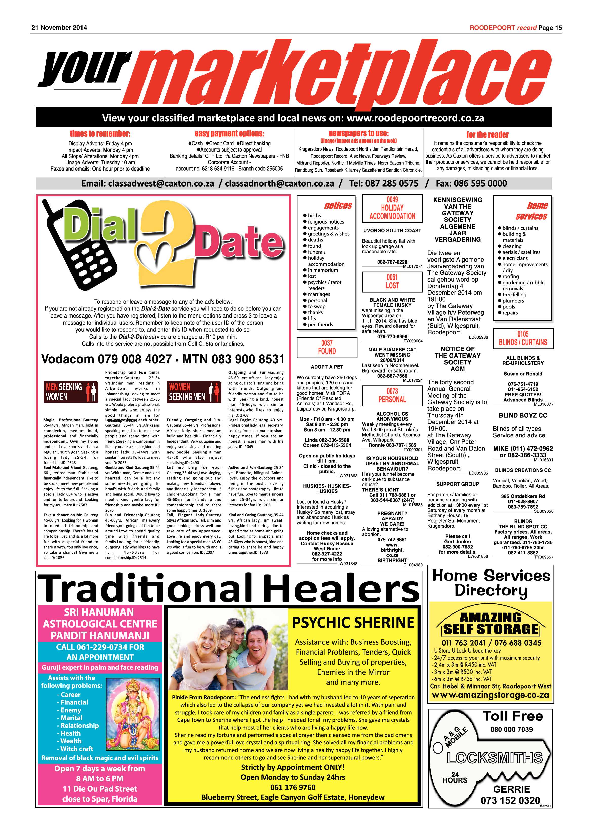 Roodepoort Record 21 November 2014 page 15