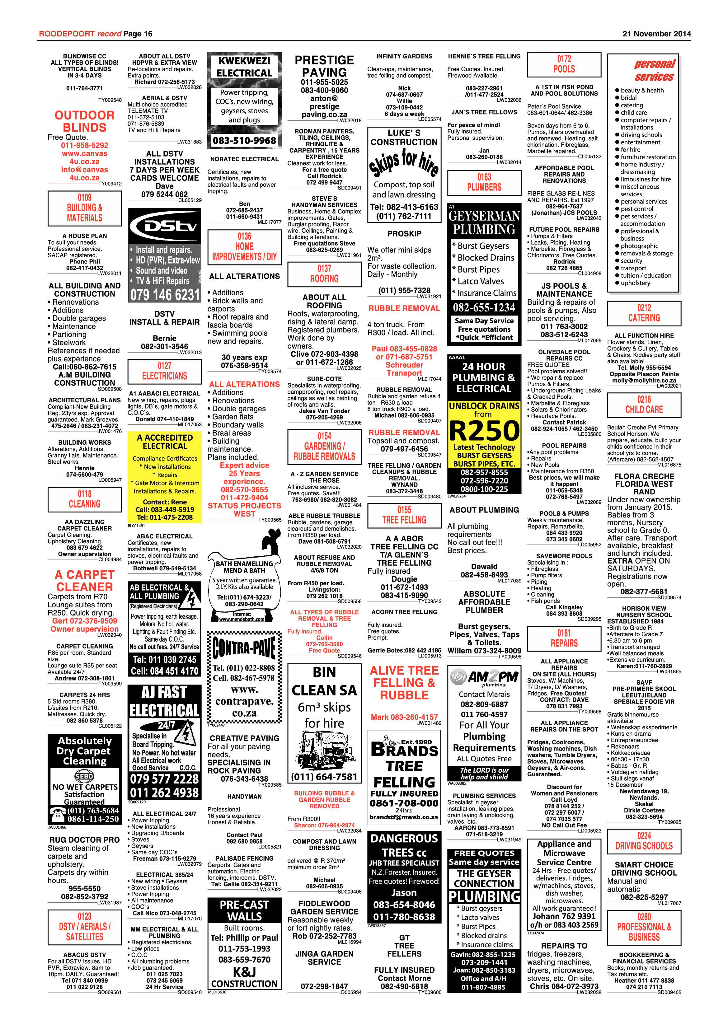 Roodepoort Record 21 November 2014 page 16