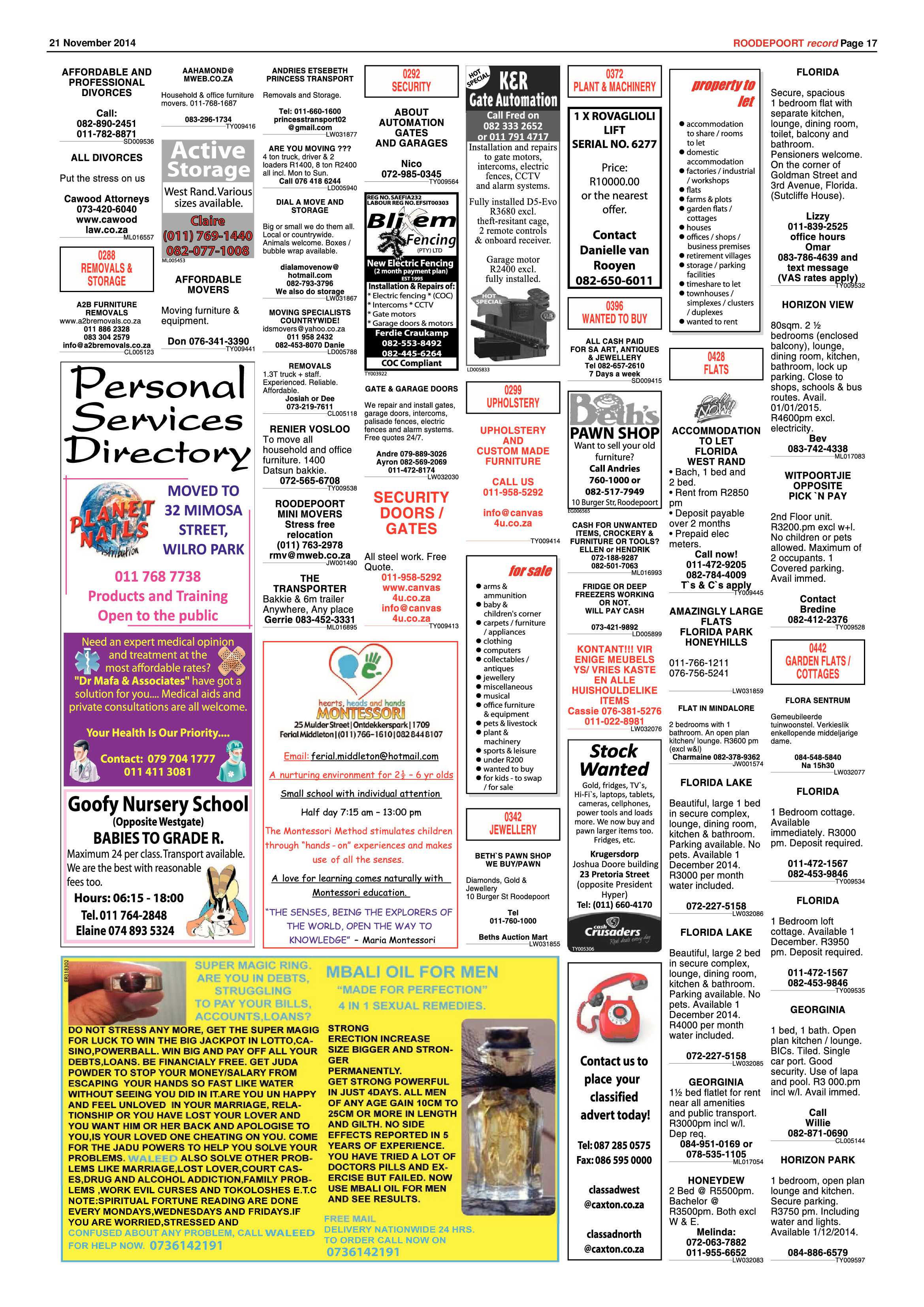 Roodepoort Record 21 November 2014 page 17