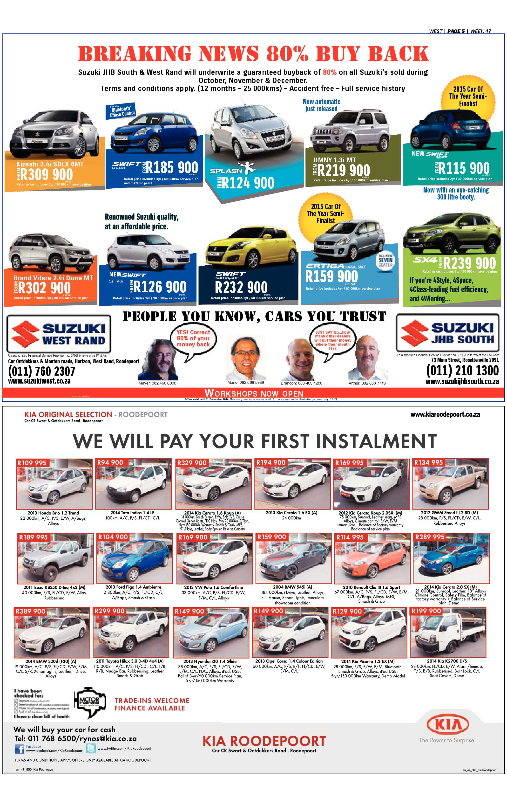 Roodepoort Record 21 November 2014 page 25