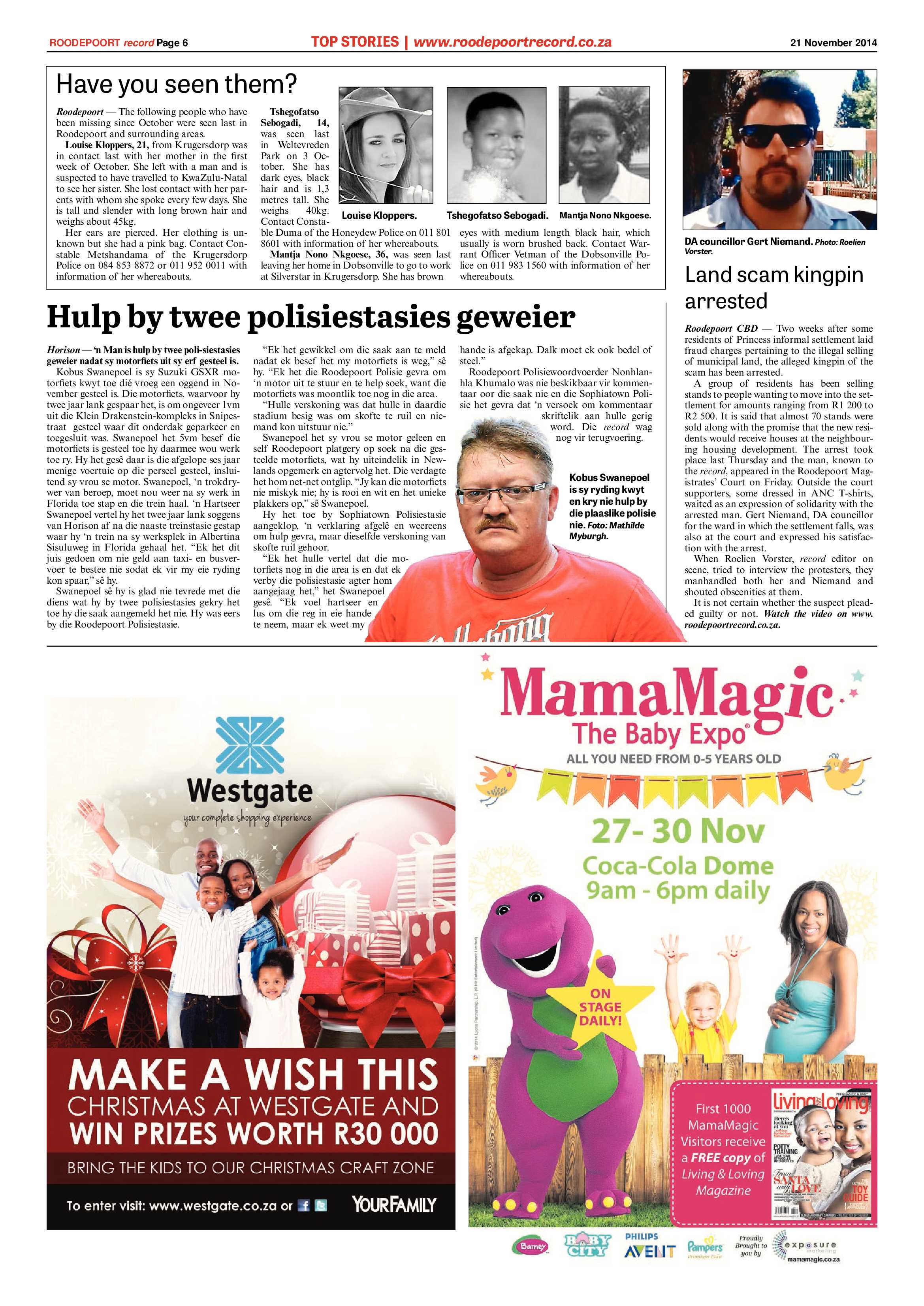 Roodepoort Record 21 November 2014 page 6