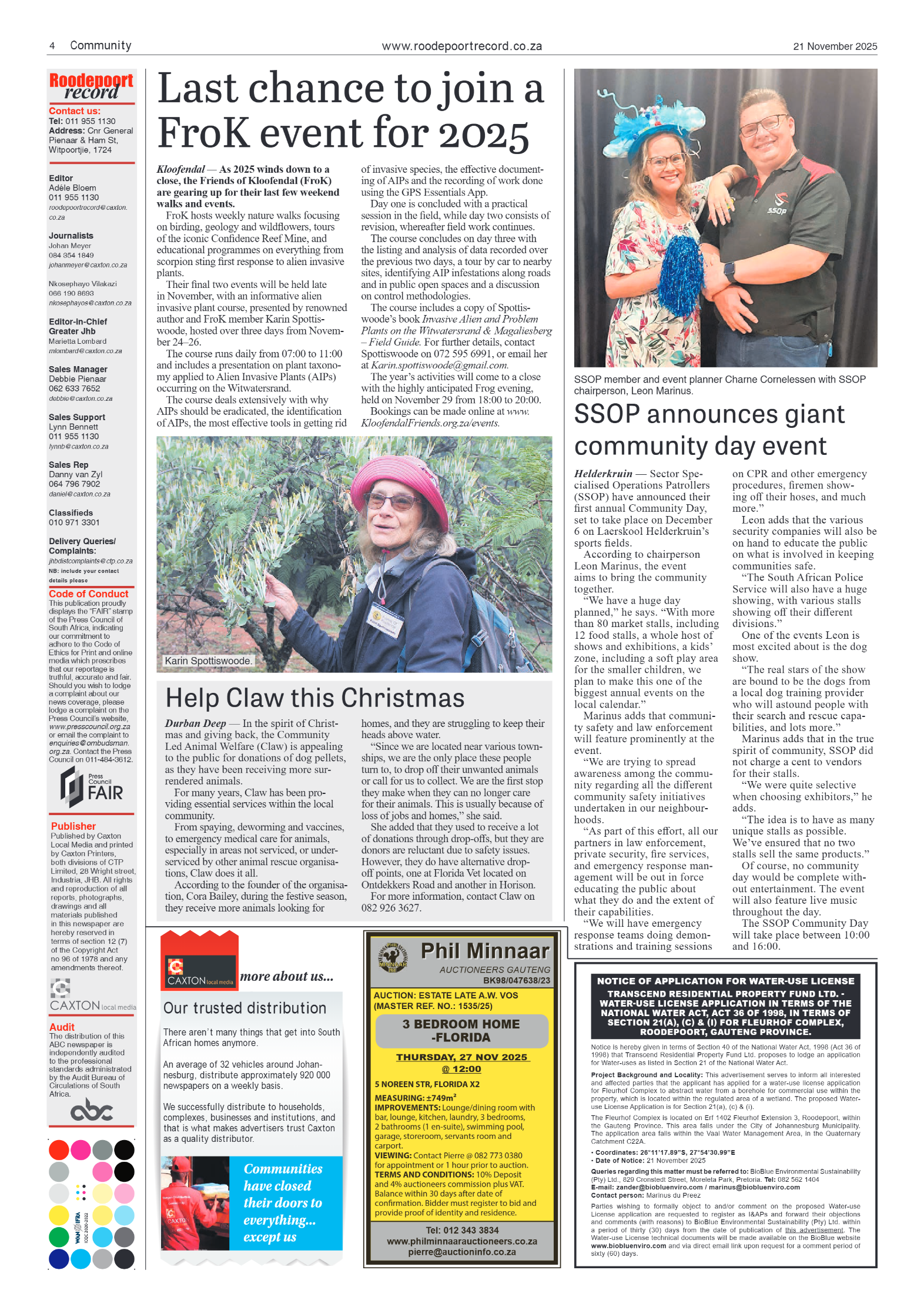 Roodepoort Record 21 November 2025 page 4