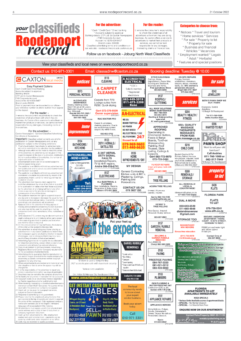 Roodepoort Record 21 October 2022 page 6