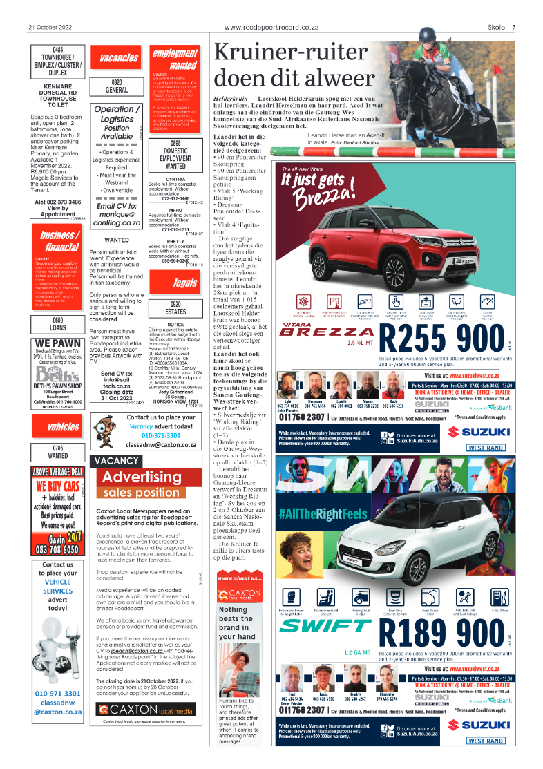 Roodepoort Record 21 October 2022 page 7