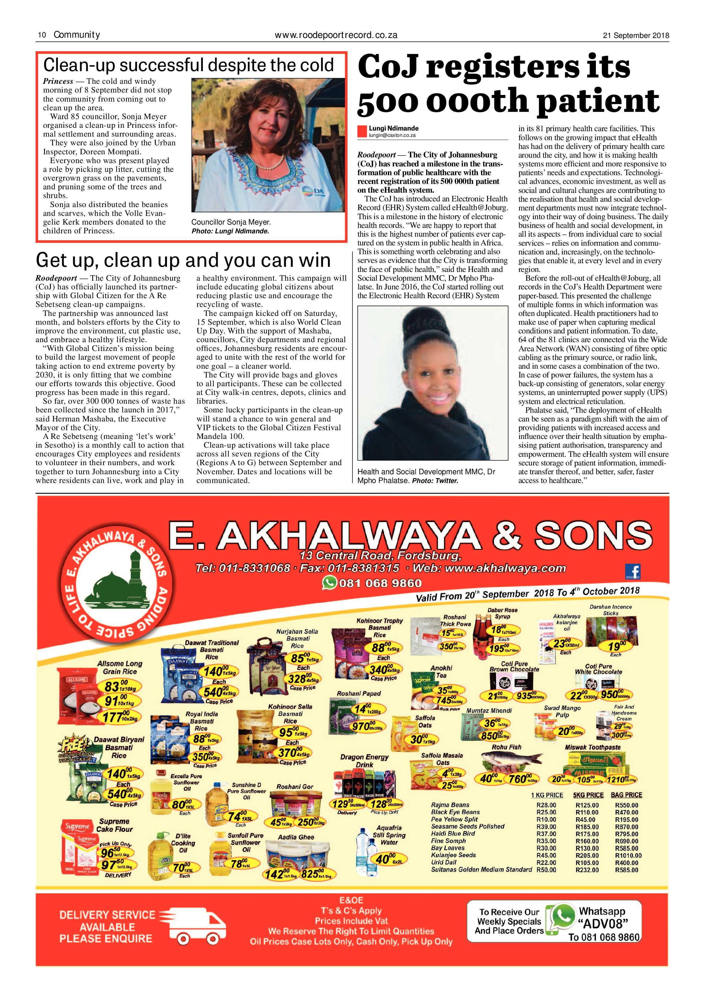 Roodepoort Record 21 September 2018 page 10