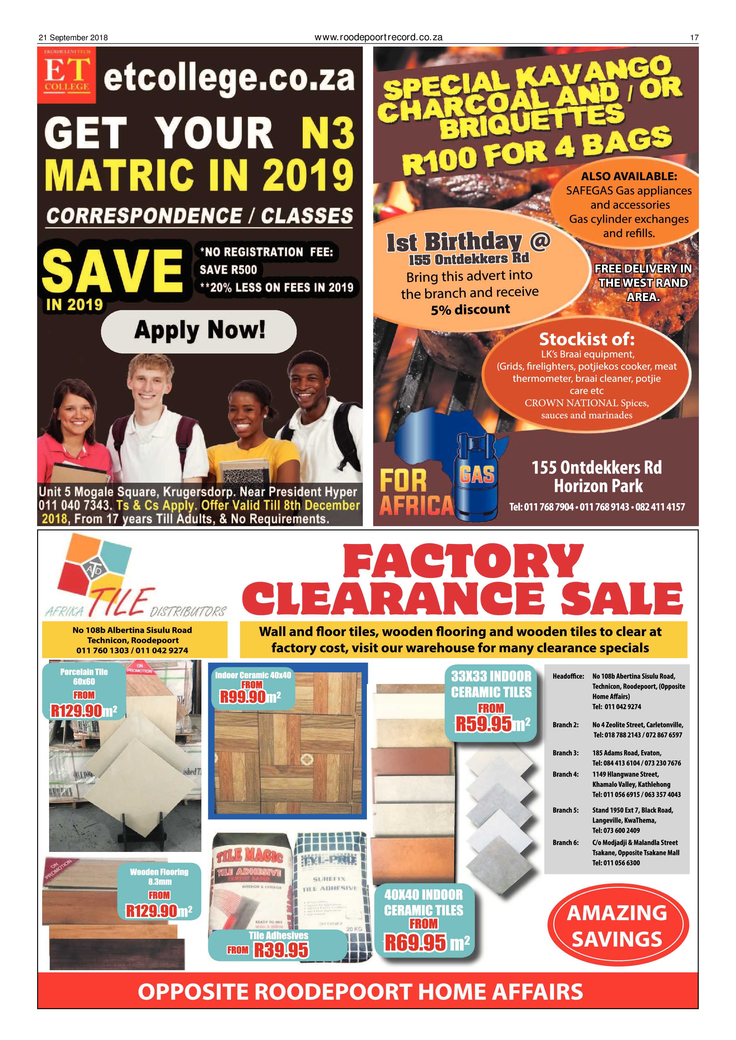 Roodepoort Record 21 September 2018 page 17
