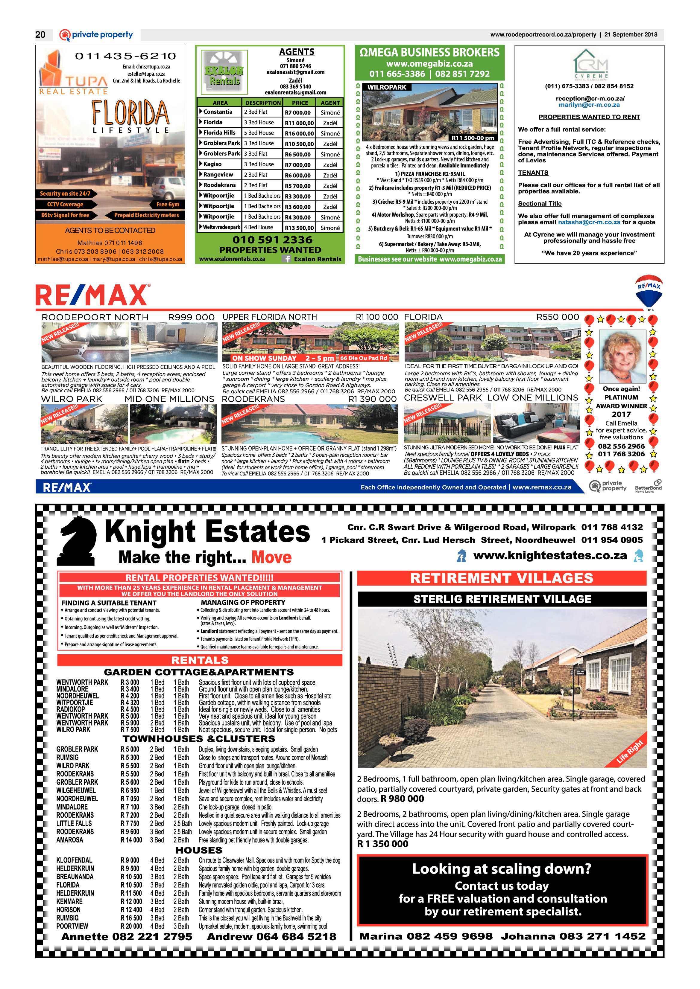 Roodepoort Record 21 September 2018 page 20