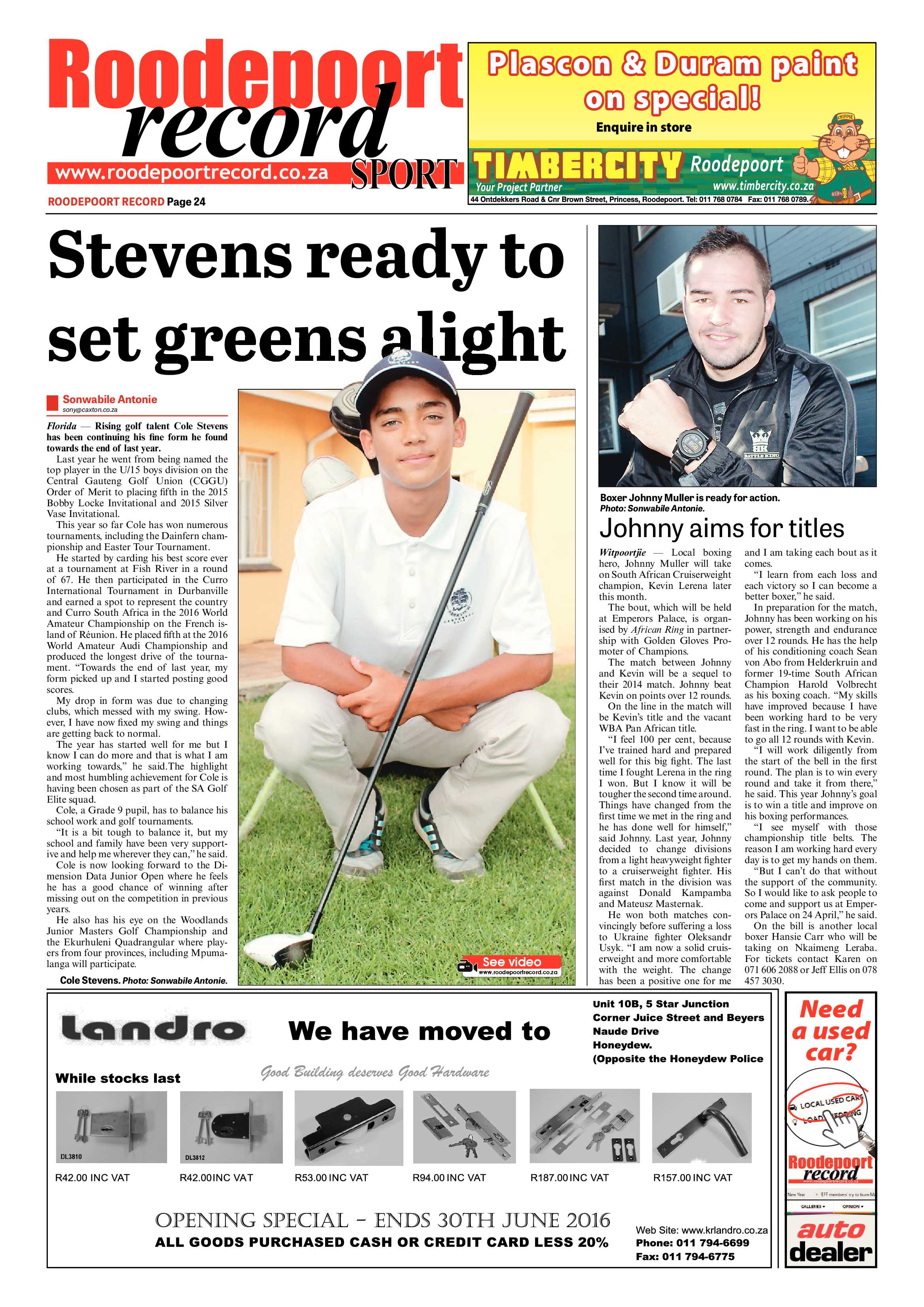 Roodepoort Record 22 April 2016 page 24