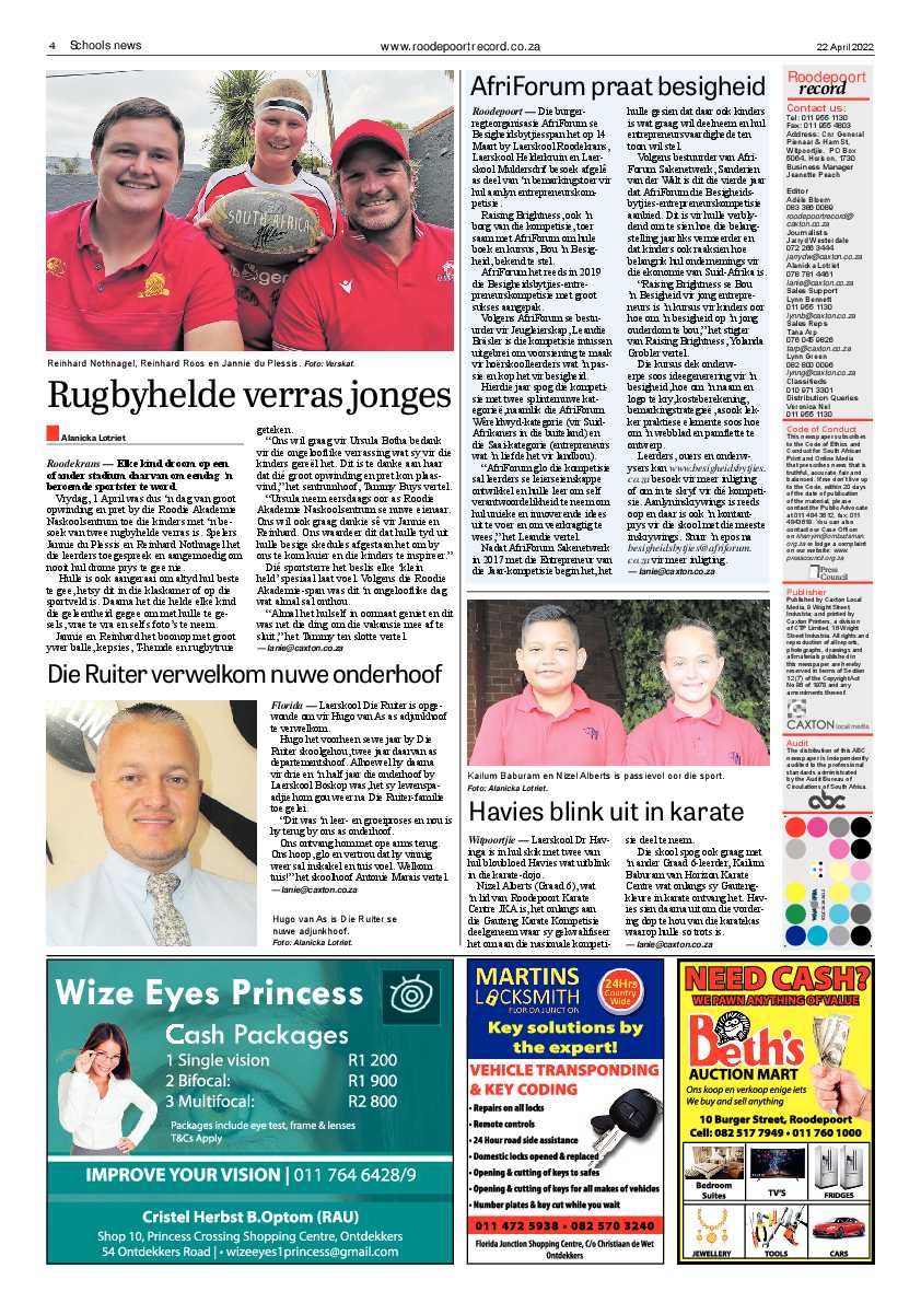 Roodepoort Record 22 April 2022 page 4