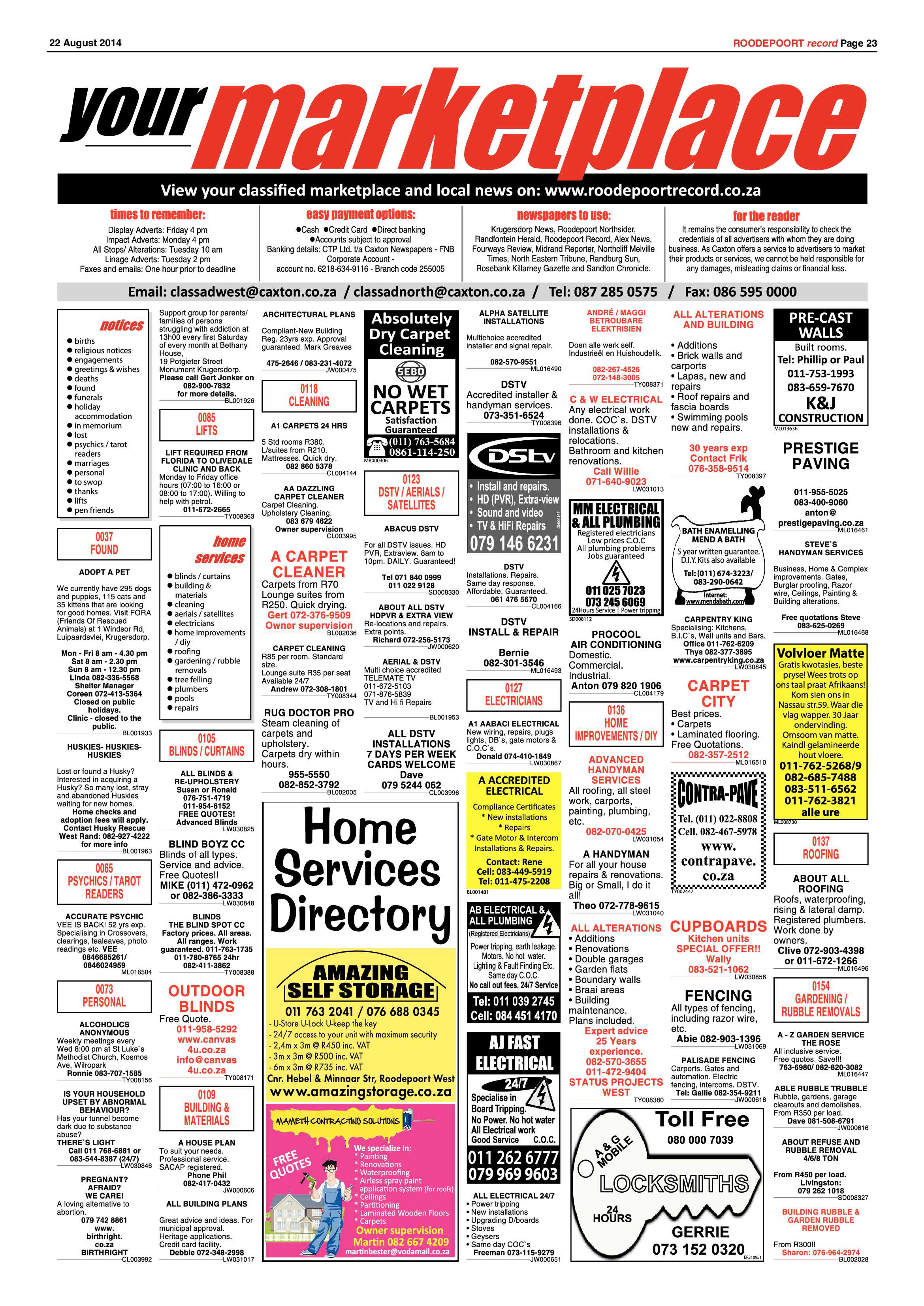 Roodepoort Record 22 August 2014 page 23
