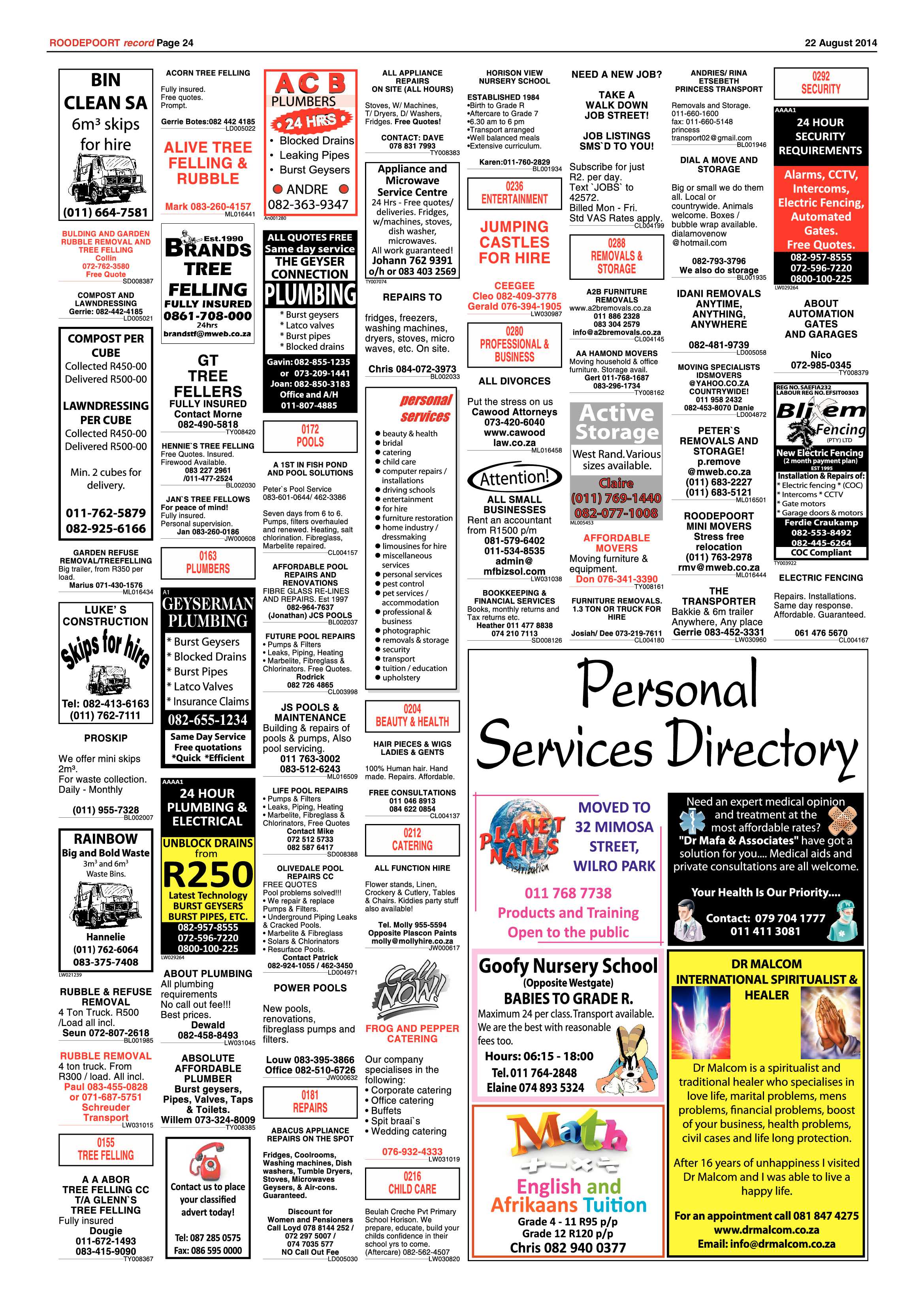 Roodepoort Record 22 August 2014 page 24