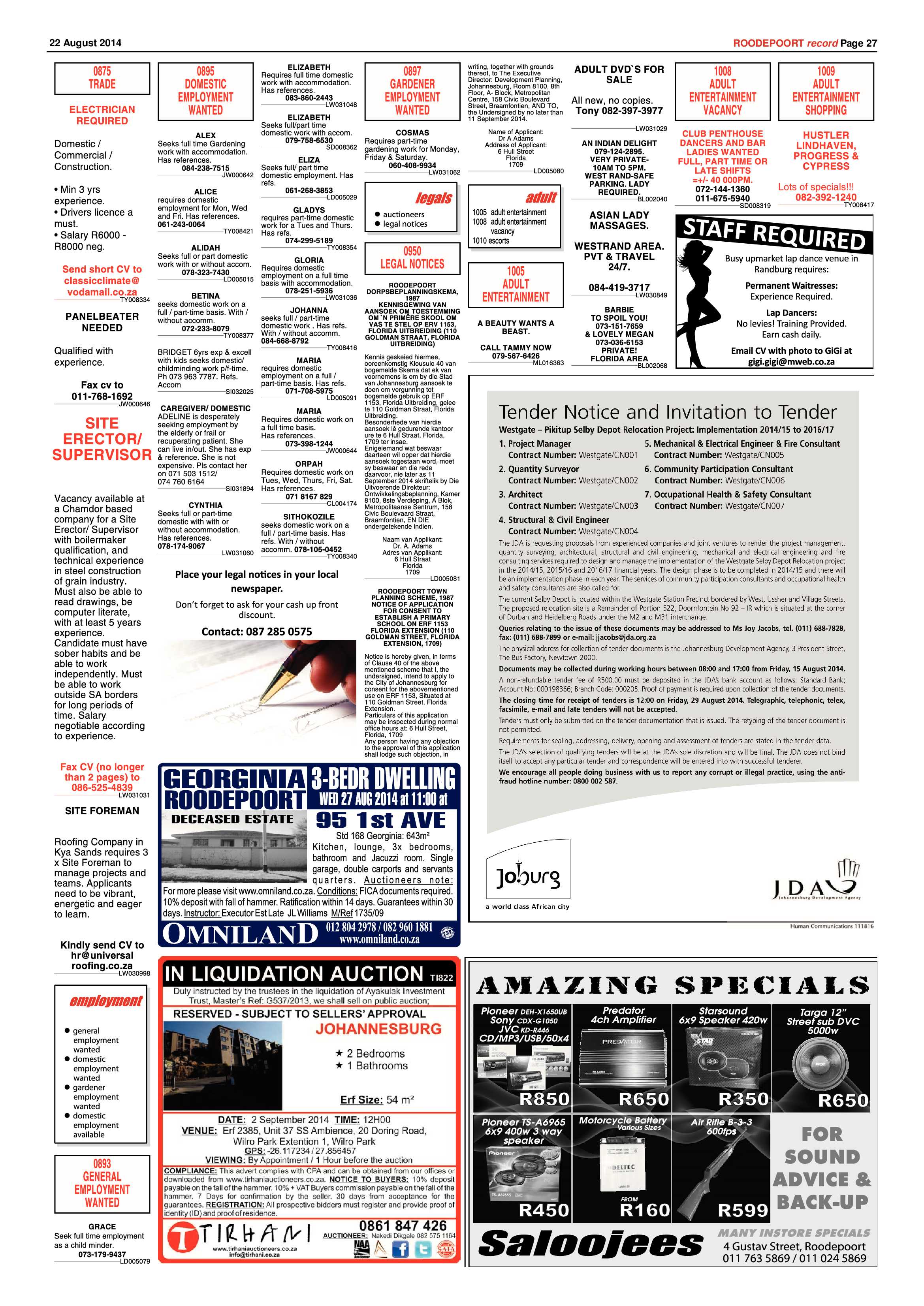 Roodepoort Record 22 August 2014 page 27