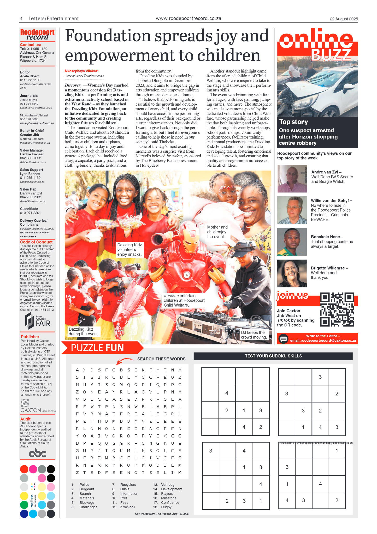 Roodepoort Record 22 August 2025 page 4