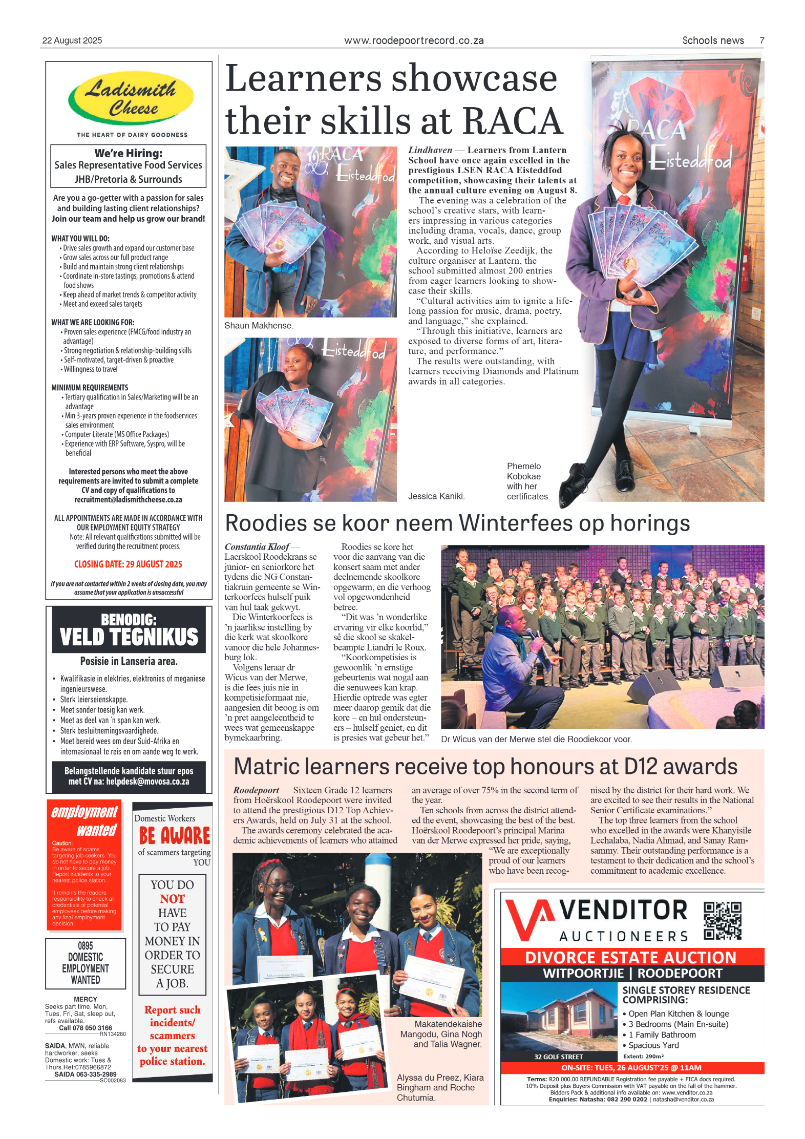 Roodepoort Record 22 August 2025 page 7