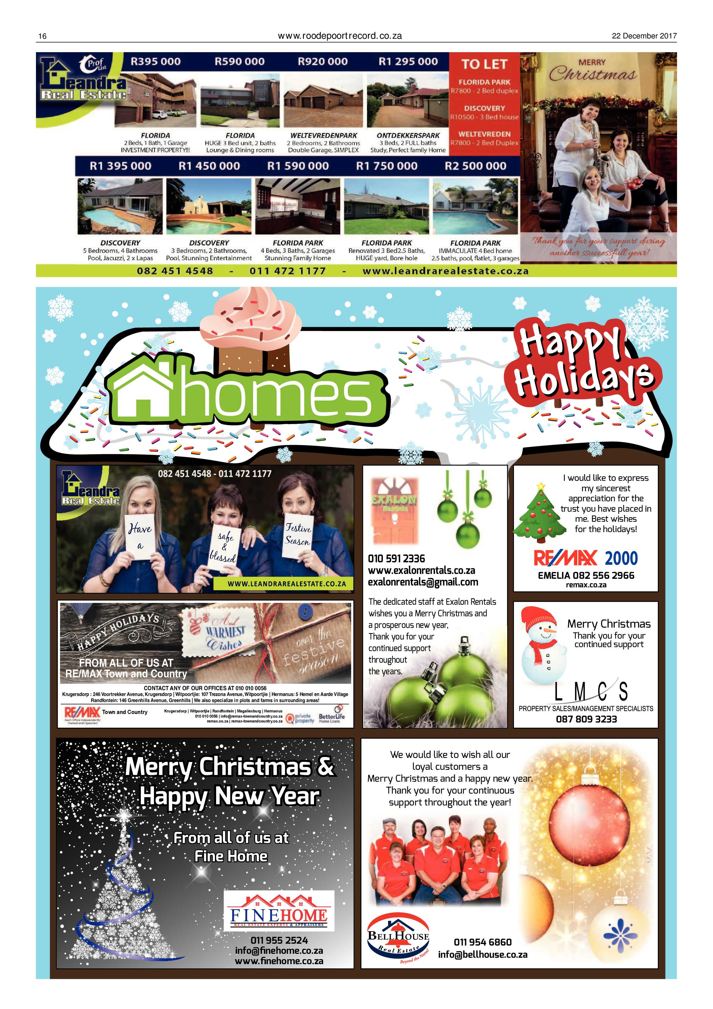 Roodepoort Record 22 December 2017 page 16