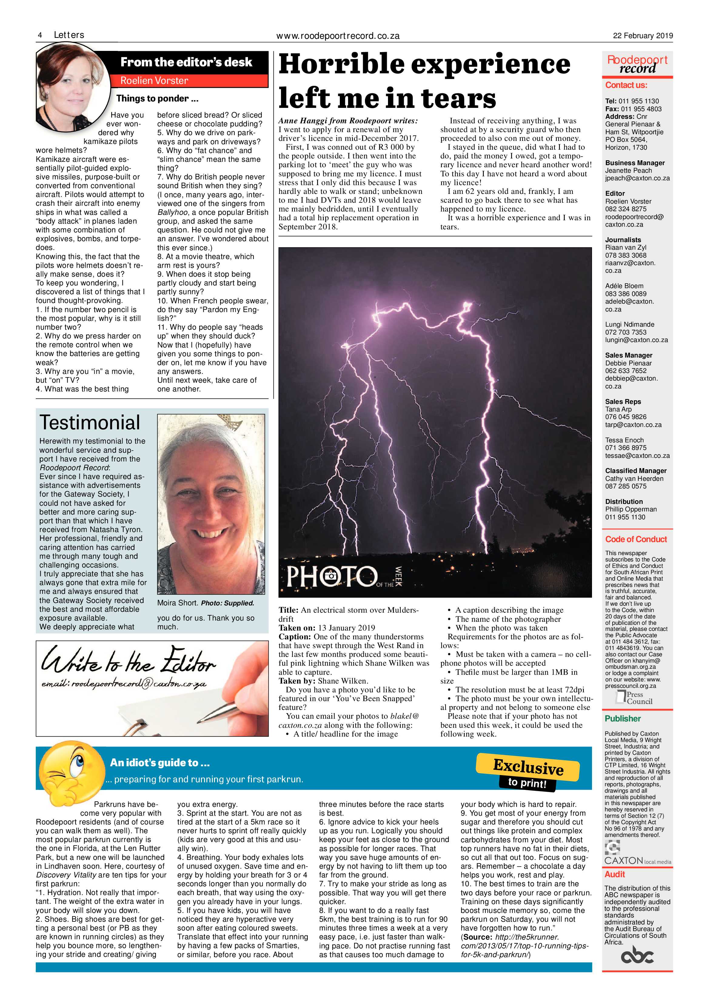 Roodepoort Record 22 February 2019 page 4