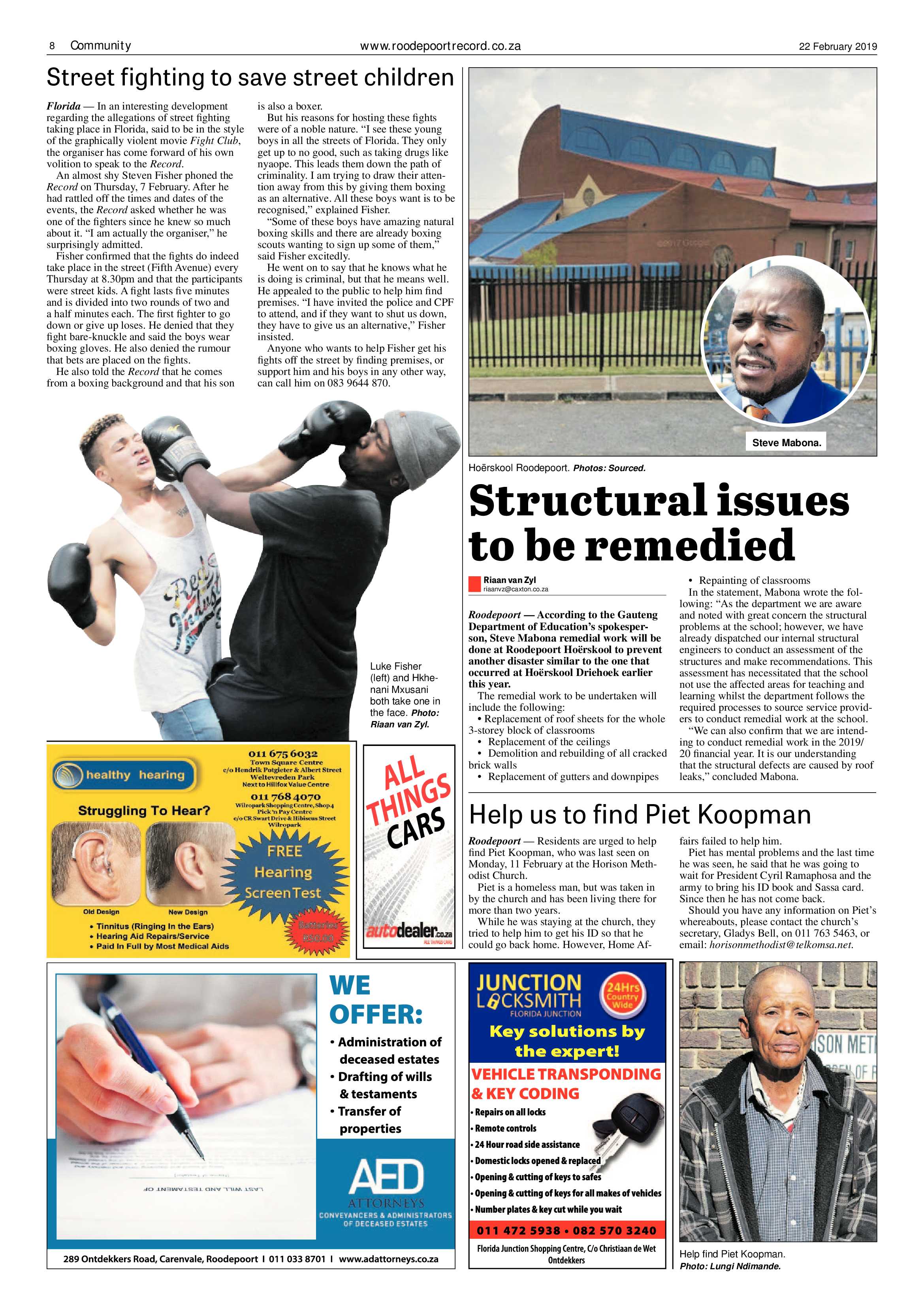 Roodepoort Record 22 February 2019 page 8