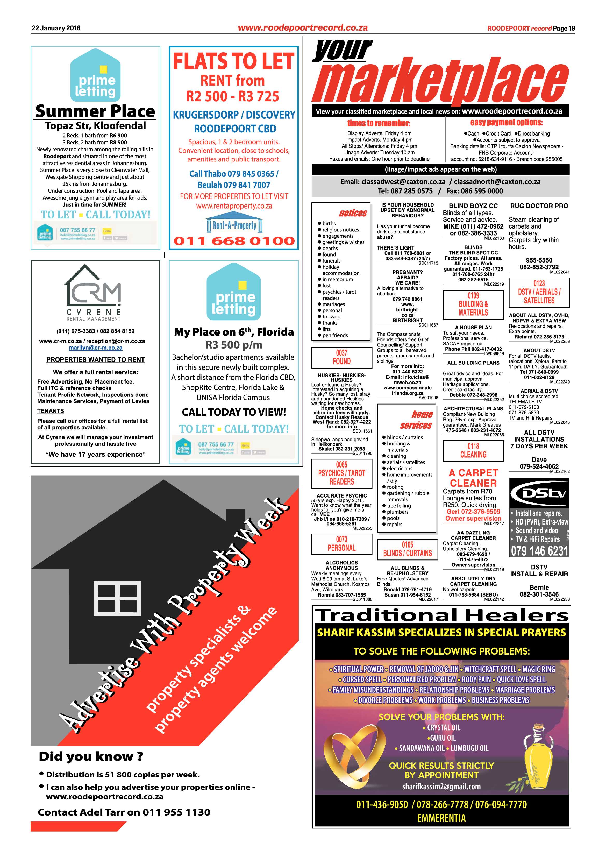 Roodepoort Record 22 January 2016 page 19