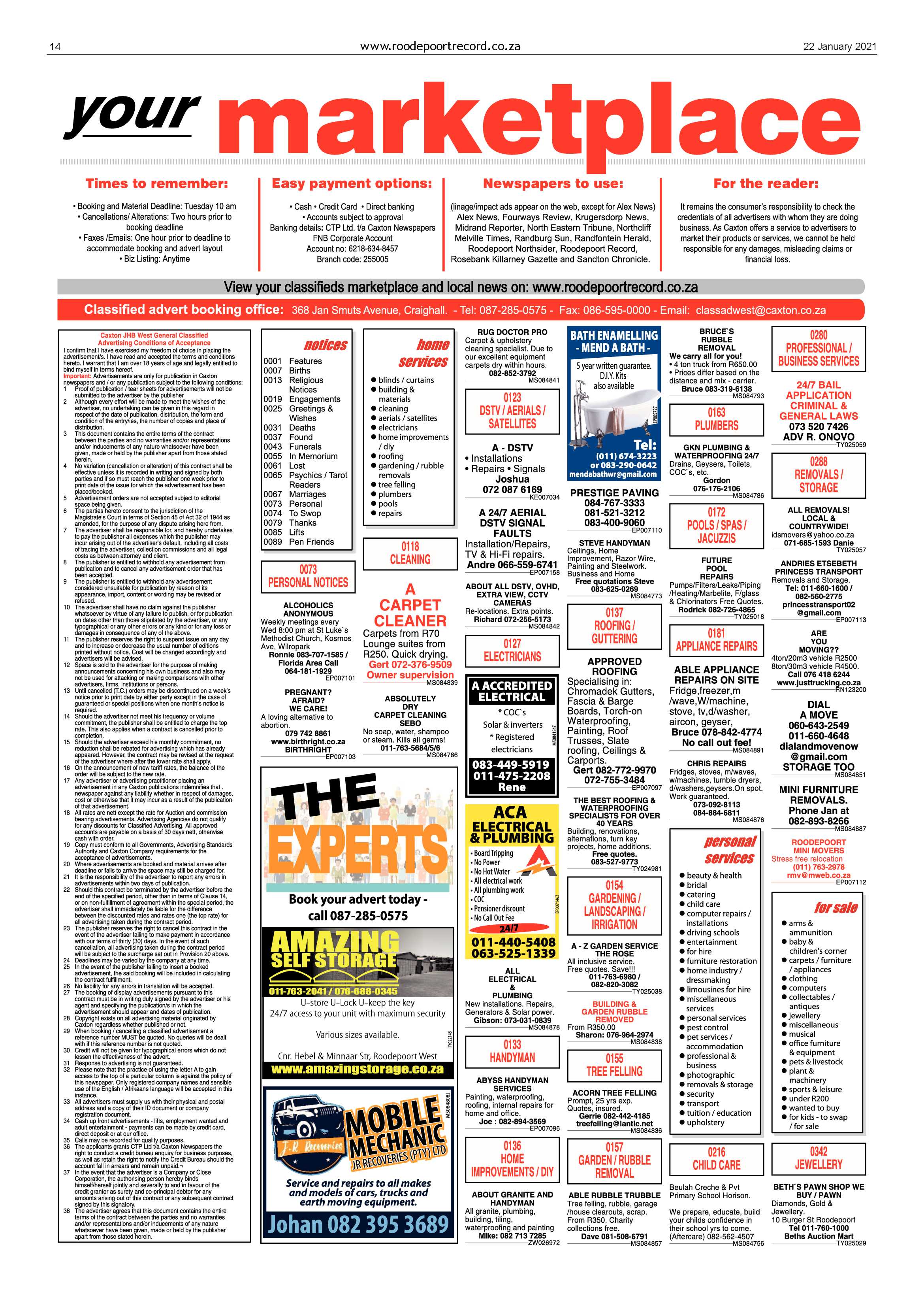 Roodepoort Record 22 January 2021 page 14