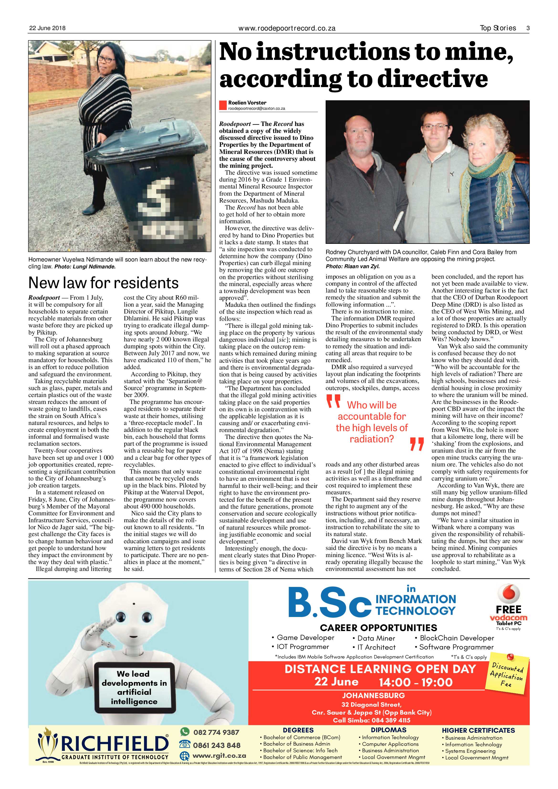 Roodepoort Record 22 June 2018 page 3