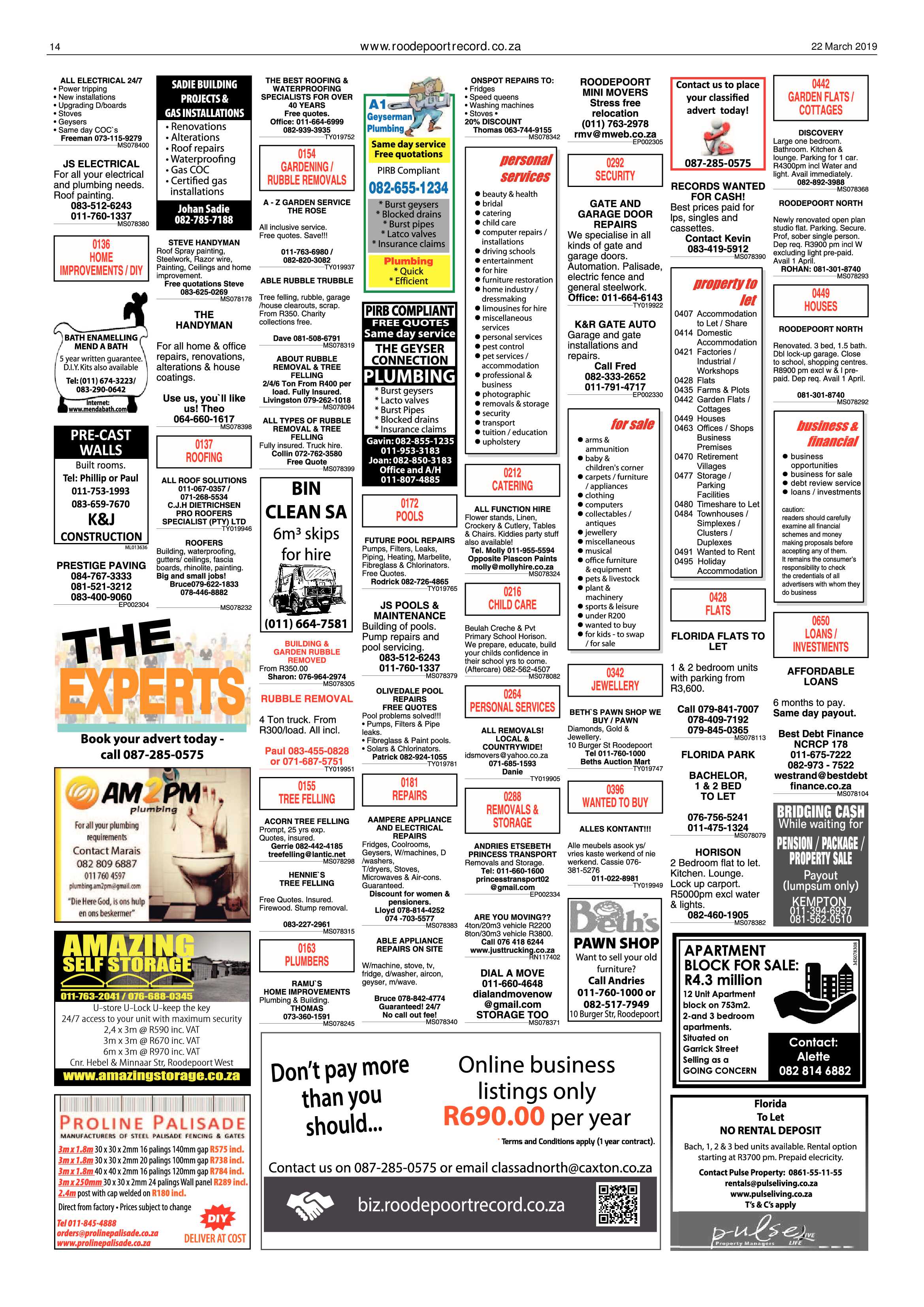 Roodepoort Record 22 March 2019 page 14
