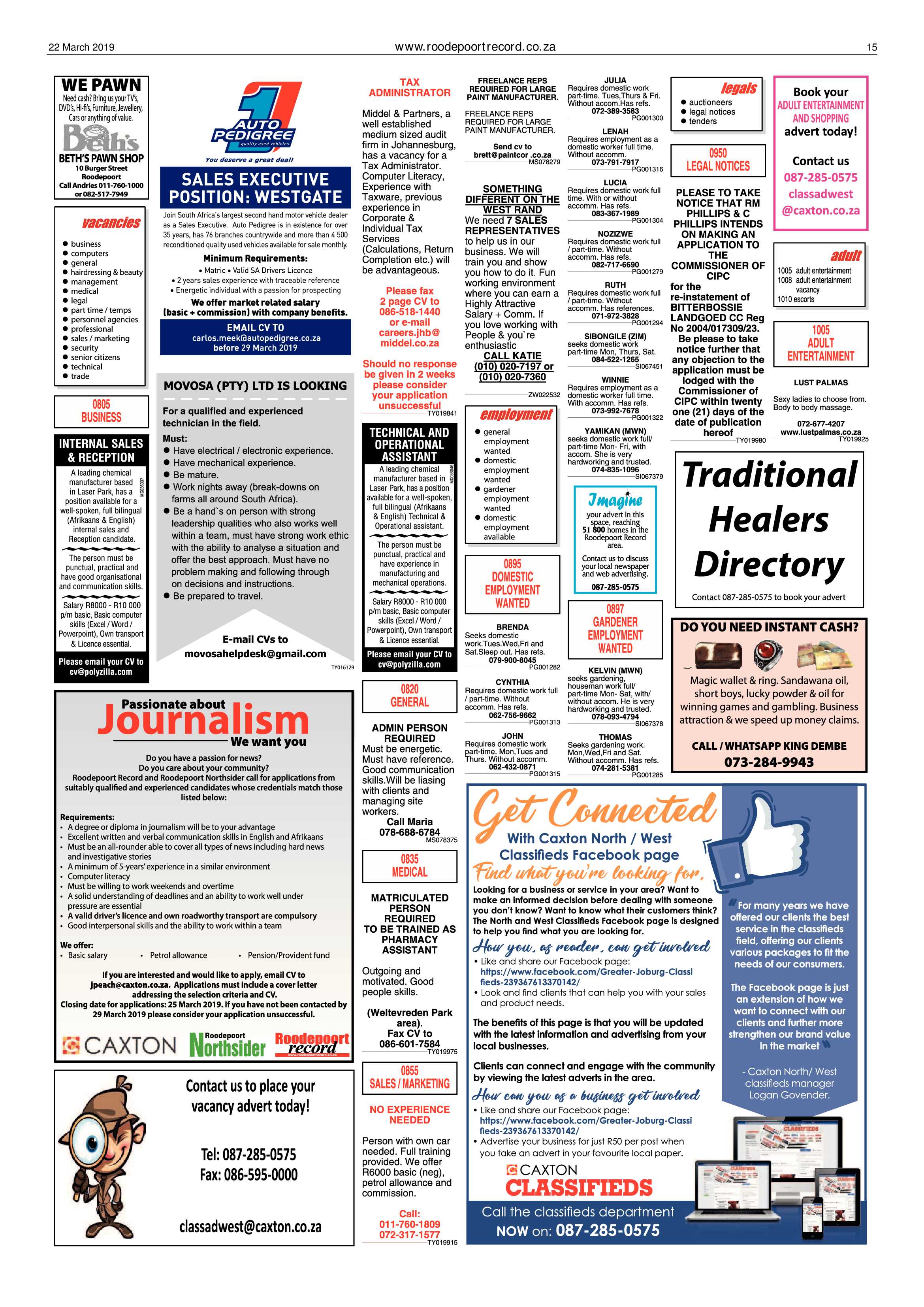 Roodepoort Record 22 March 2019 page 15