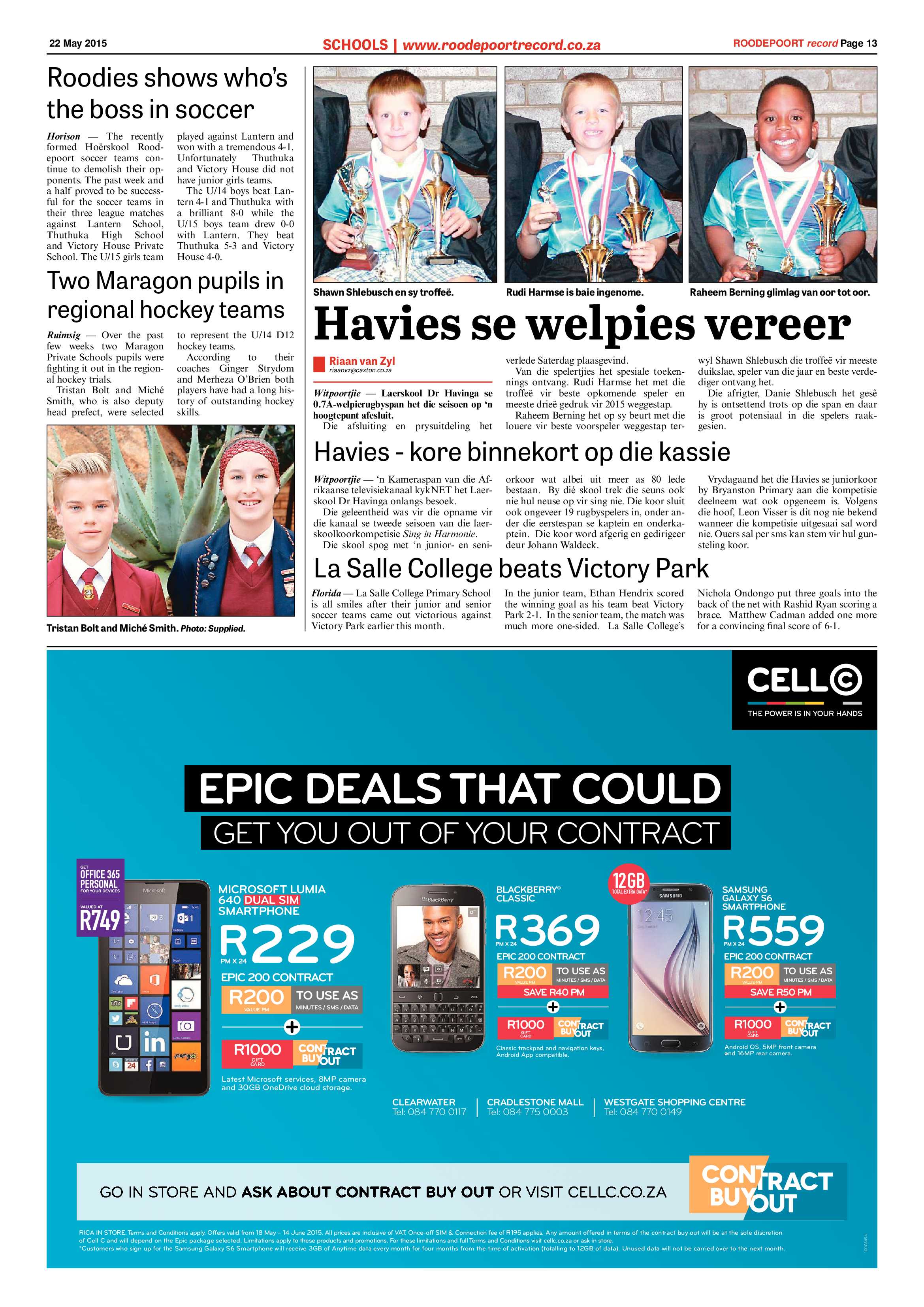 Roodepoort Record 22 May 2015 page 13