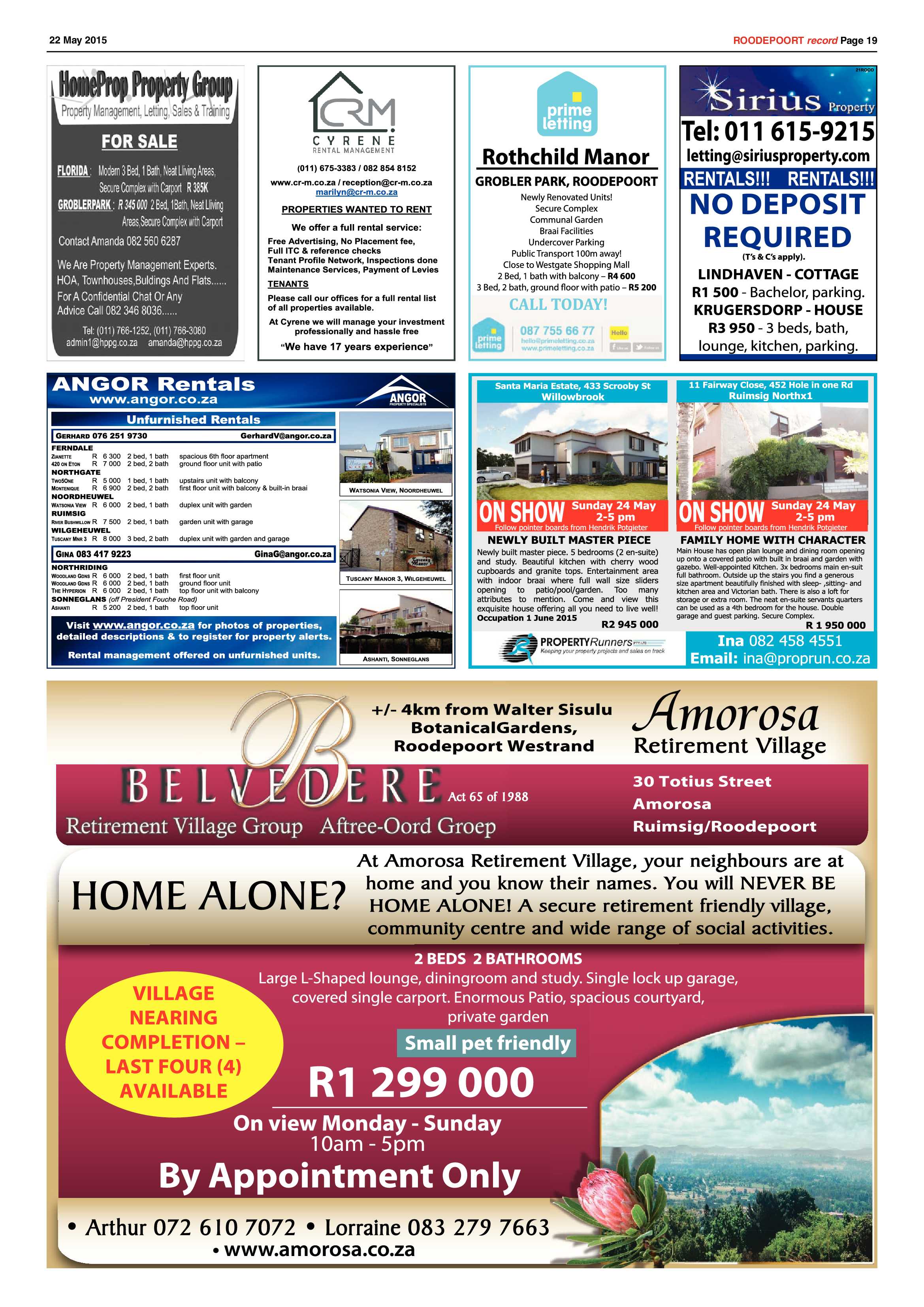 Roodepoort Record 22 May 2015 page 19