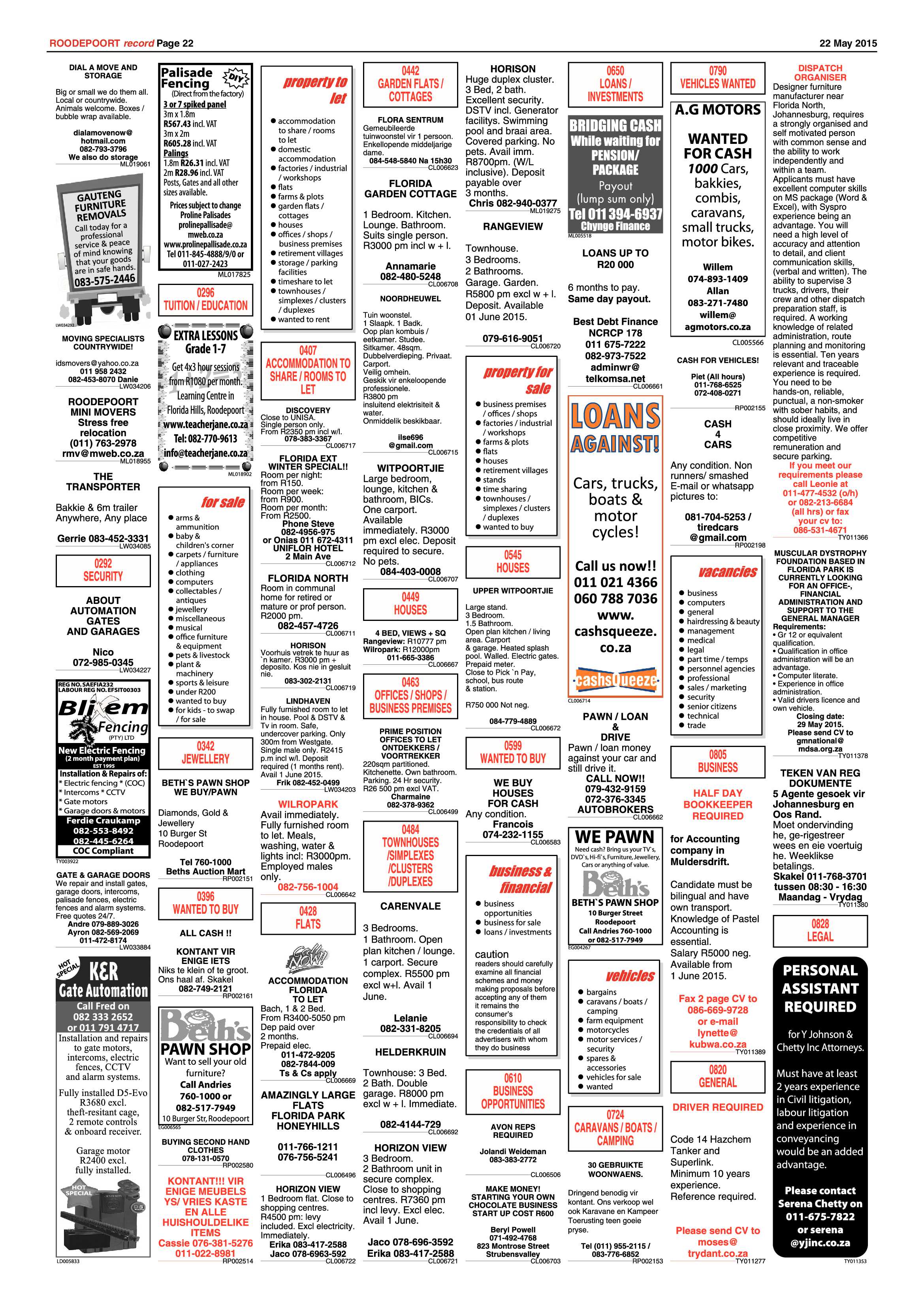 Roodepoort Record 22 May 2015 page 22